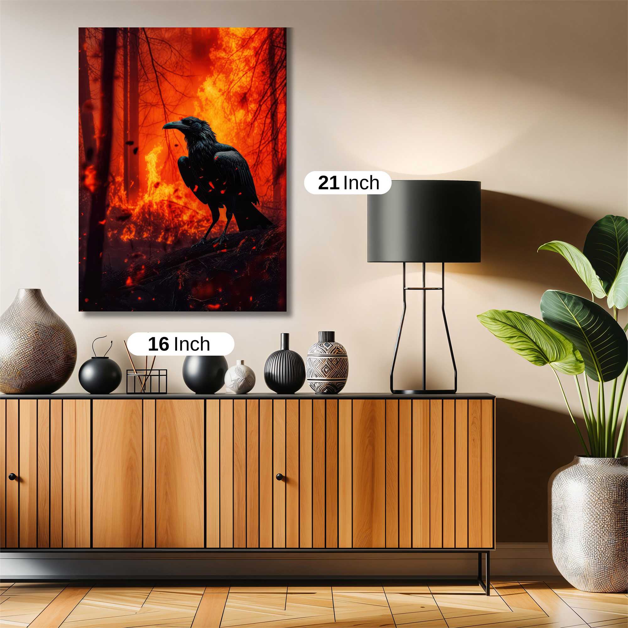 Raven Inferno Safe Wall Magnetic / M