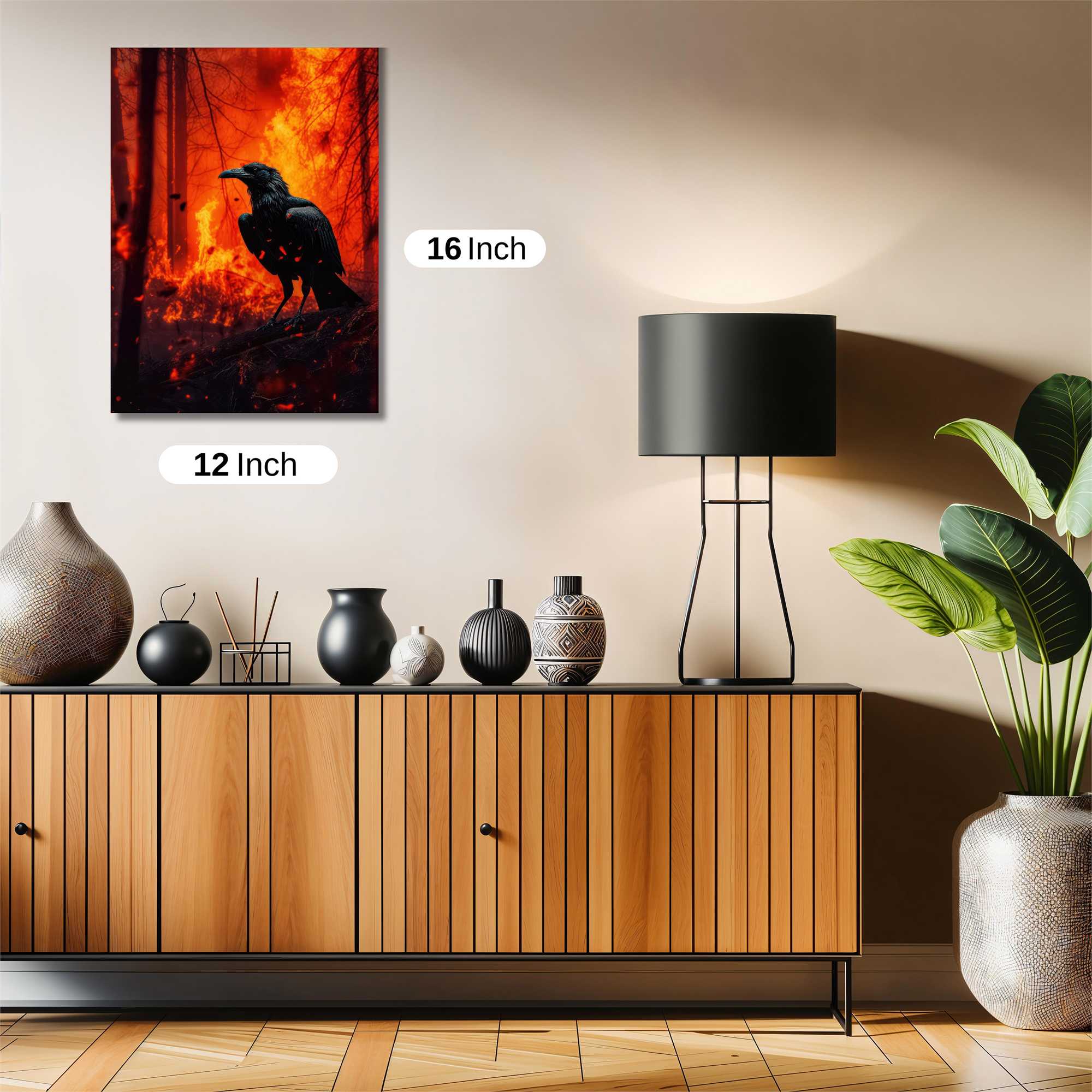 Raven Inferno Safe Wall Magnetic / M