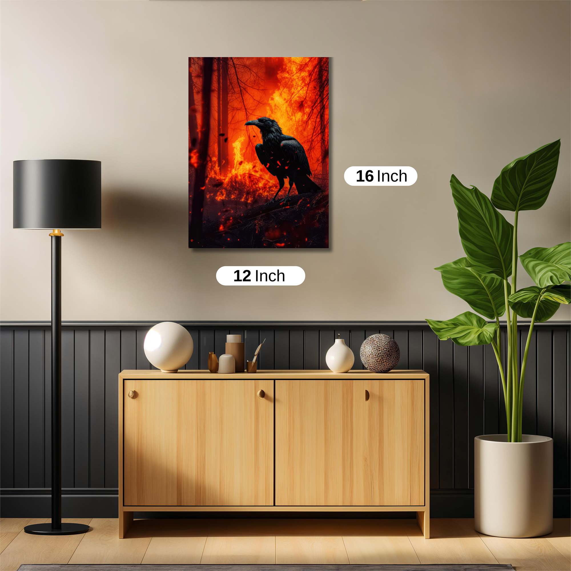 Raven Inferno Safe Wall Magnetic / M