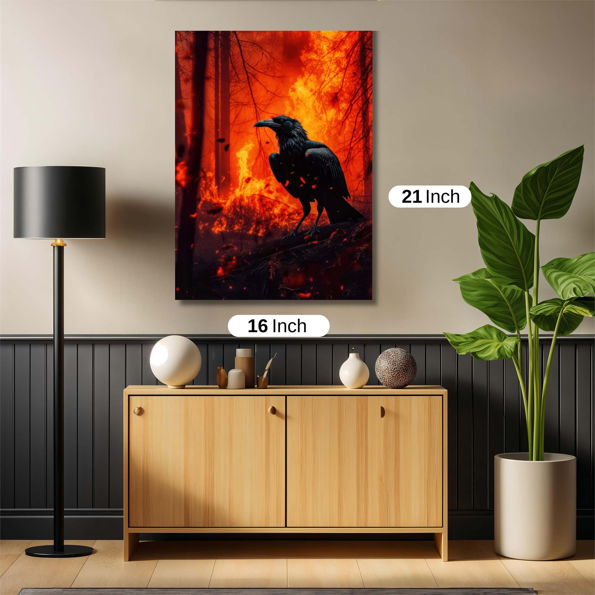 Raven Inferno Safe Wall Magnetic / M