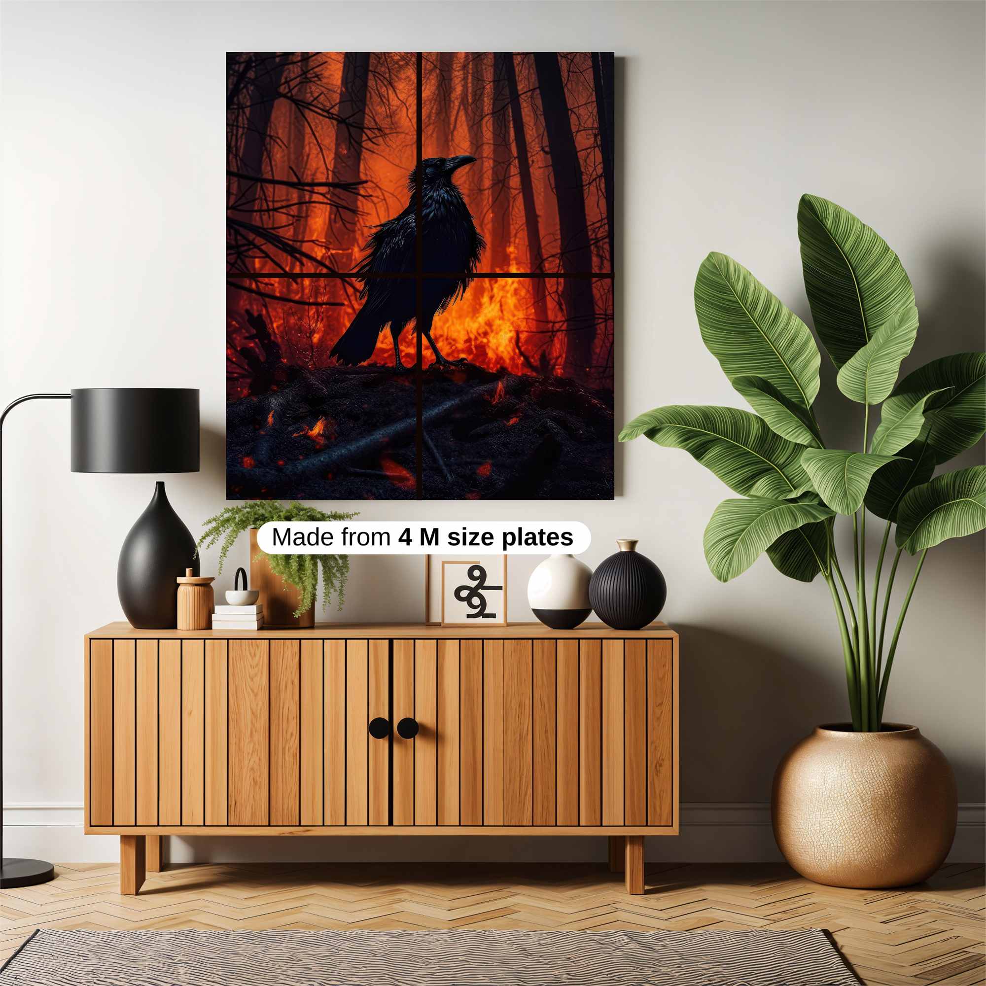 Raven Inferno Safe Wall Magnetic / M