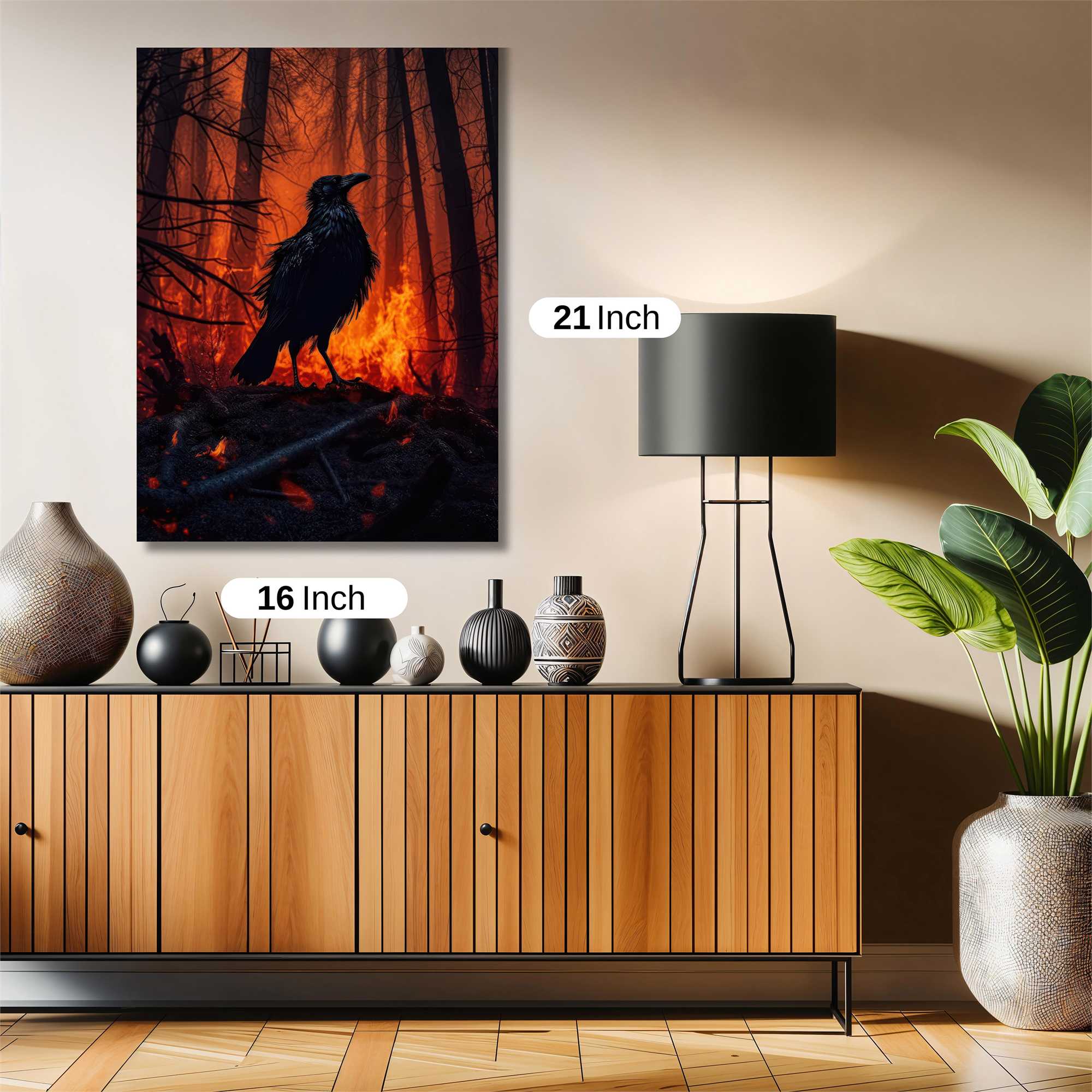 Raven Inferno Safe Wall Magnetic / M