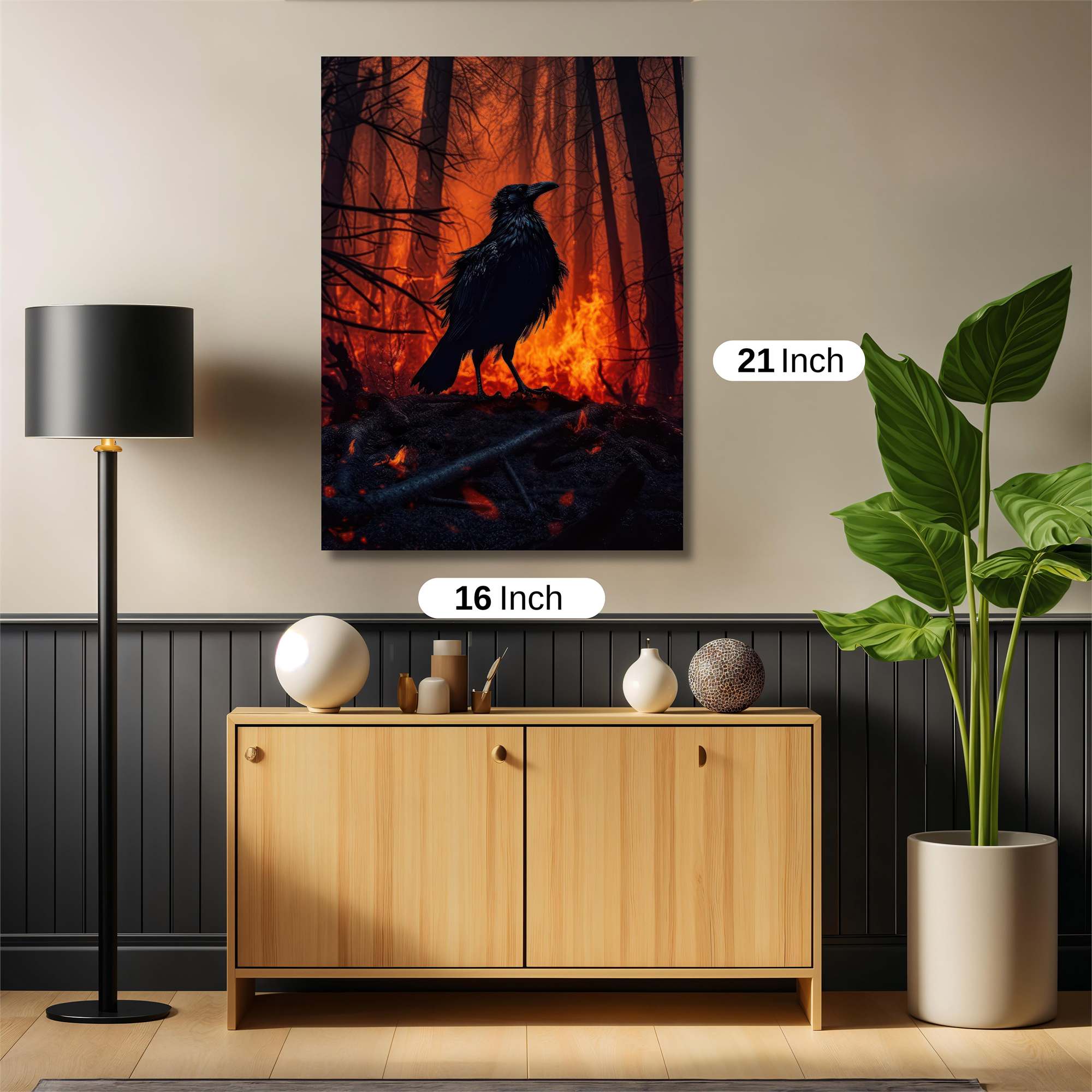 Raven Inferno Safe Wall Magnetic / M