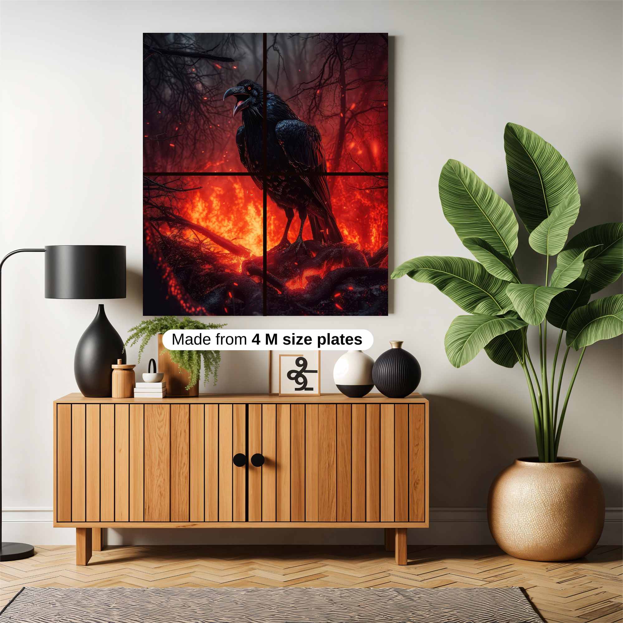 Raven Inferno Safe Wall Magnetic / M