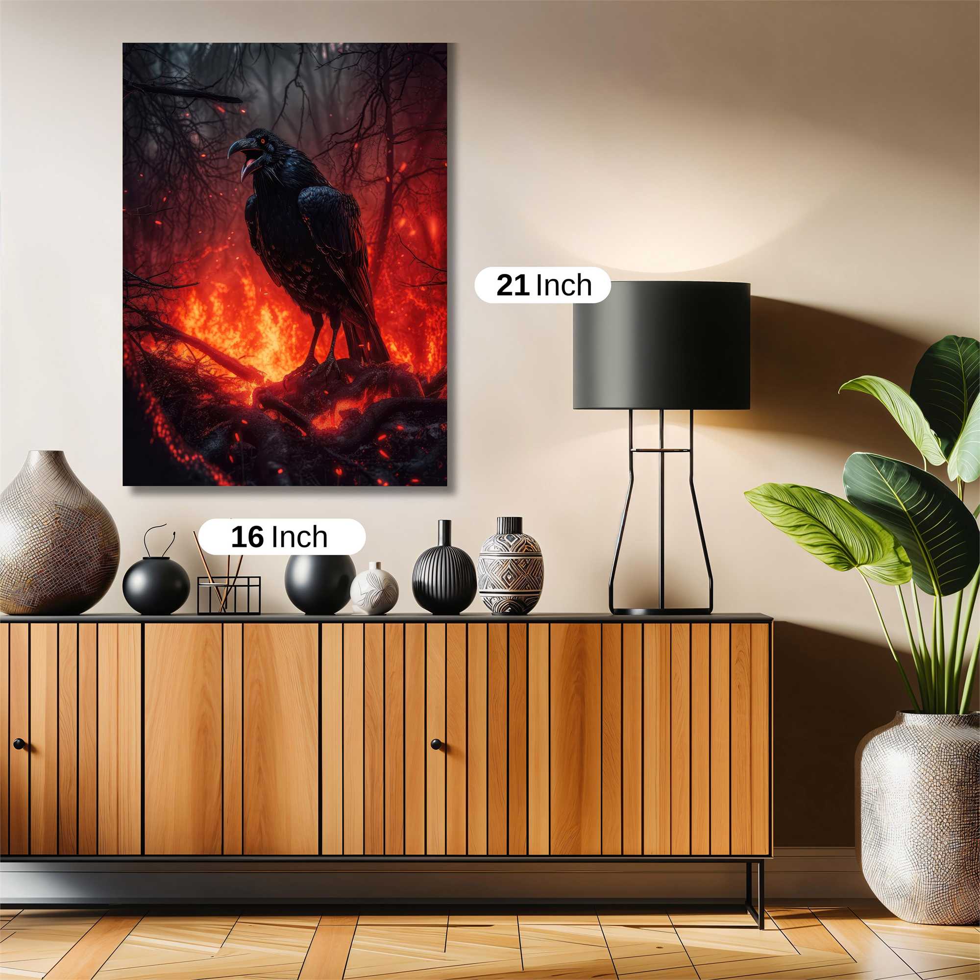 Raven Inferno Safe Wall Magnetic / M