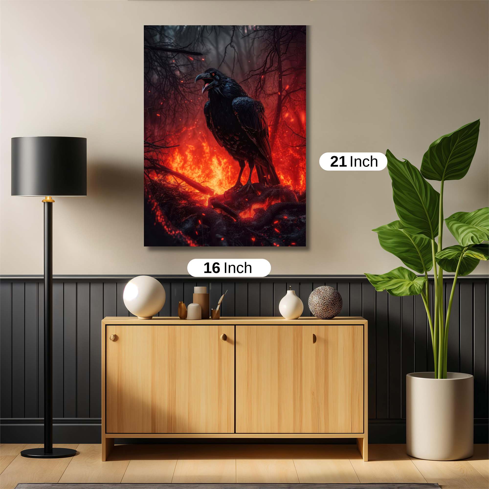 Raven Inferno Safe Wall Magnetic / M