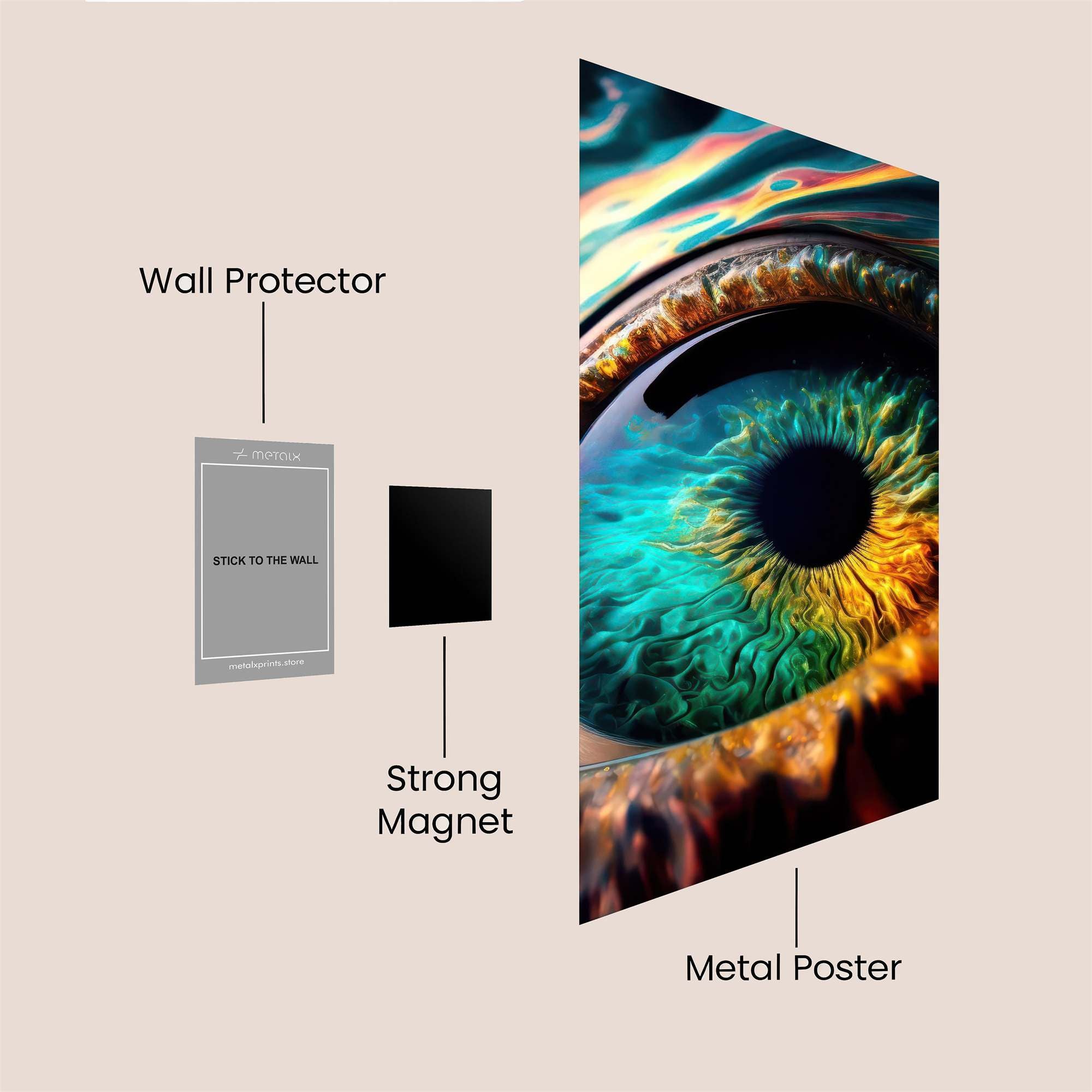 Dragonfire Gaze Safe Wall Magnetic / M