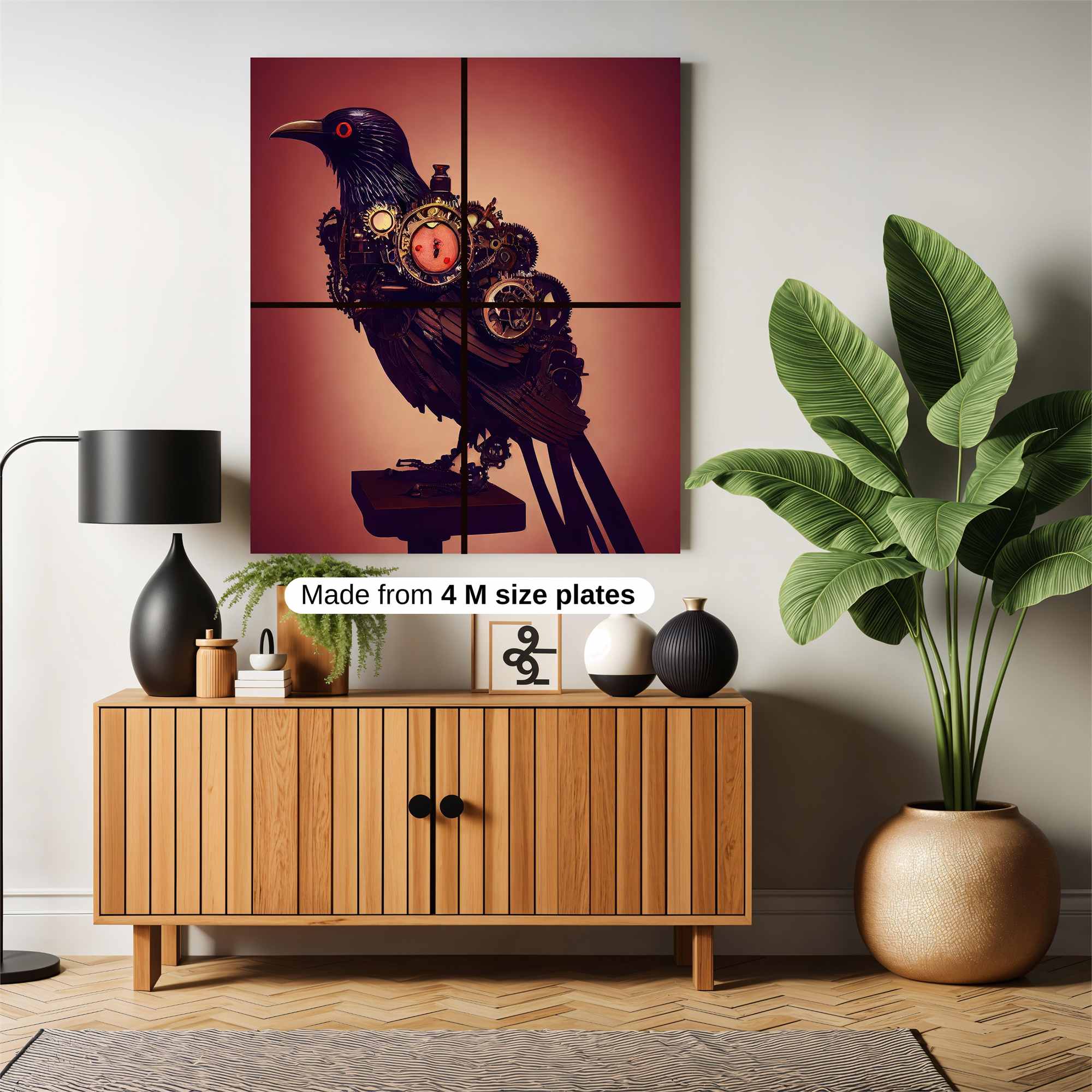 Clockwork Raven Safe Wall Magnetic / M