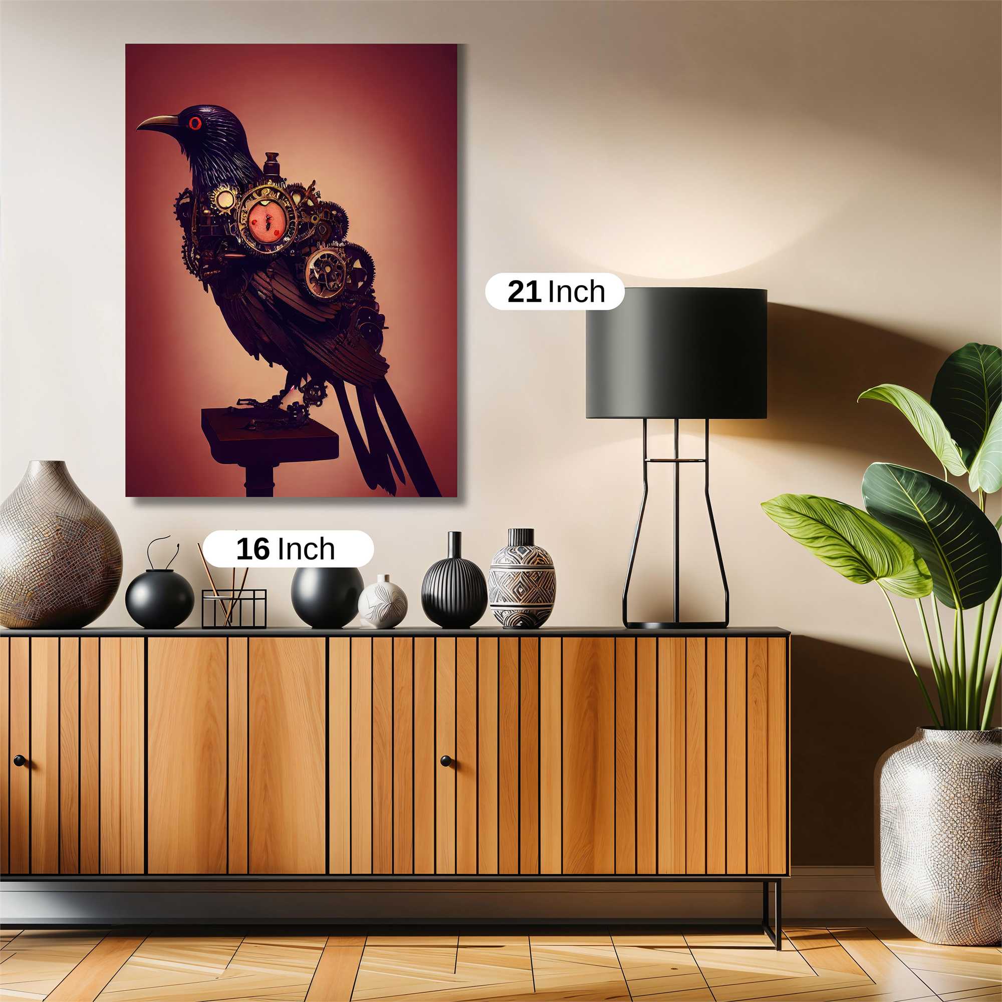 Clockwork Raven Safe Wall Magnetic / M