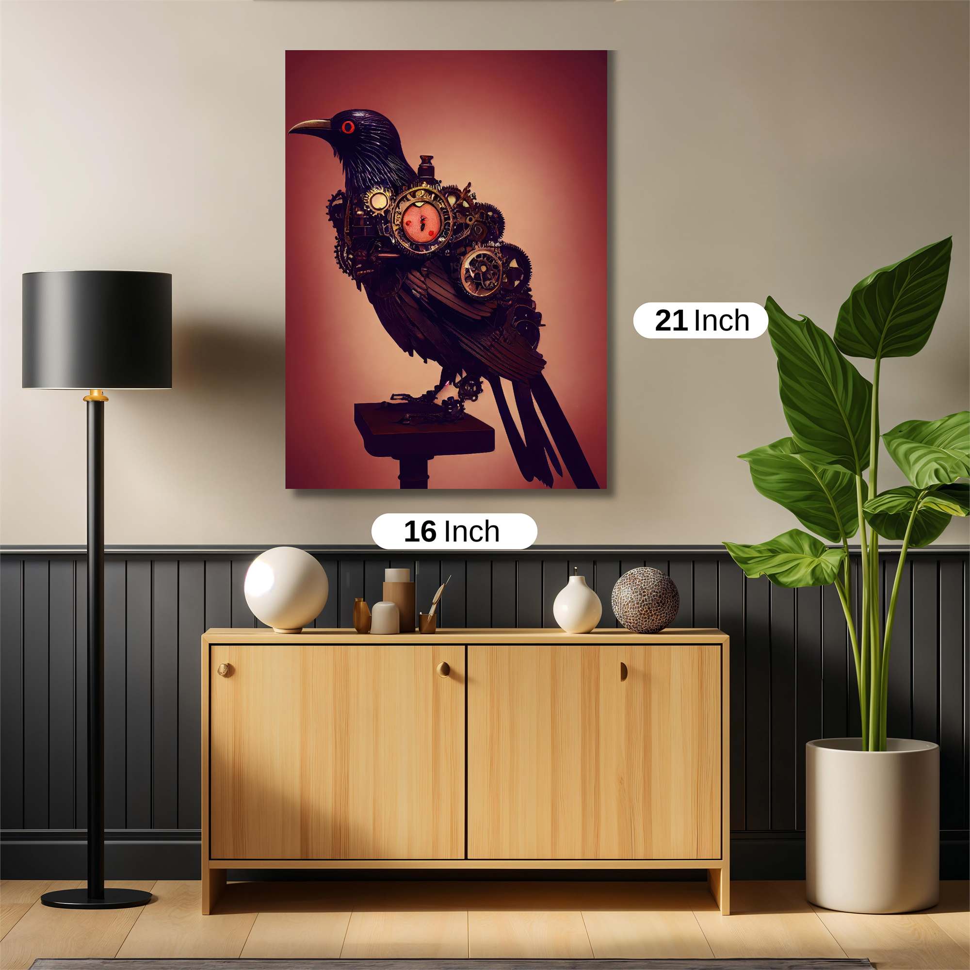 Clockwork Raven Safe Wall Magnetic / M