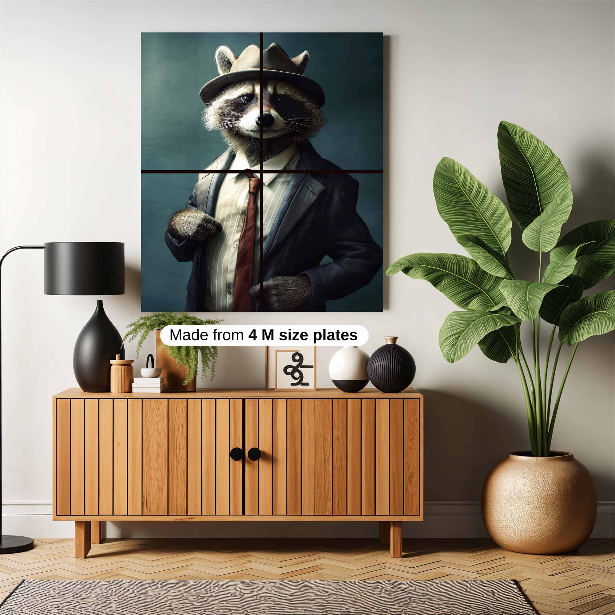 Raccoon Dapper Safe Wall Magnetic / M