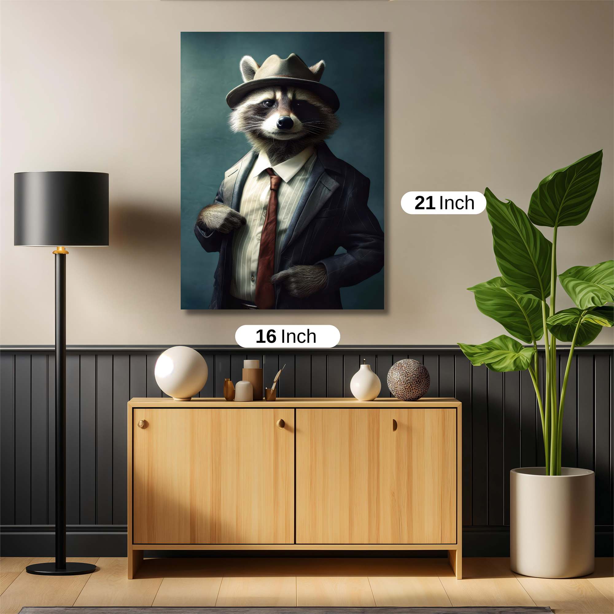 Raccoon Dapper Safe Wall Magnetic / M