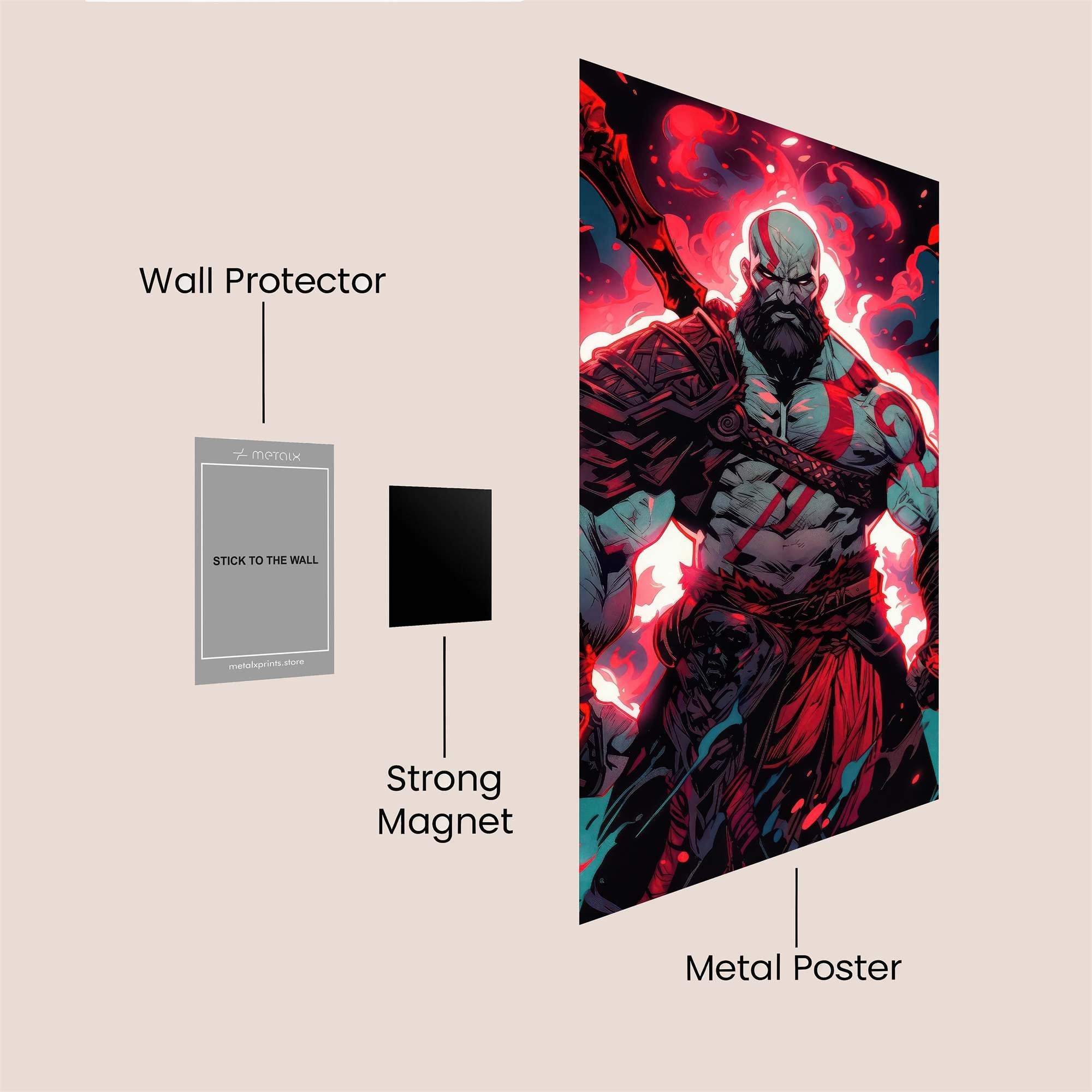 Kratos Wrath Safe Wall Magnetic / M