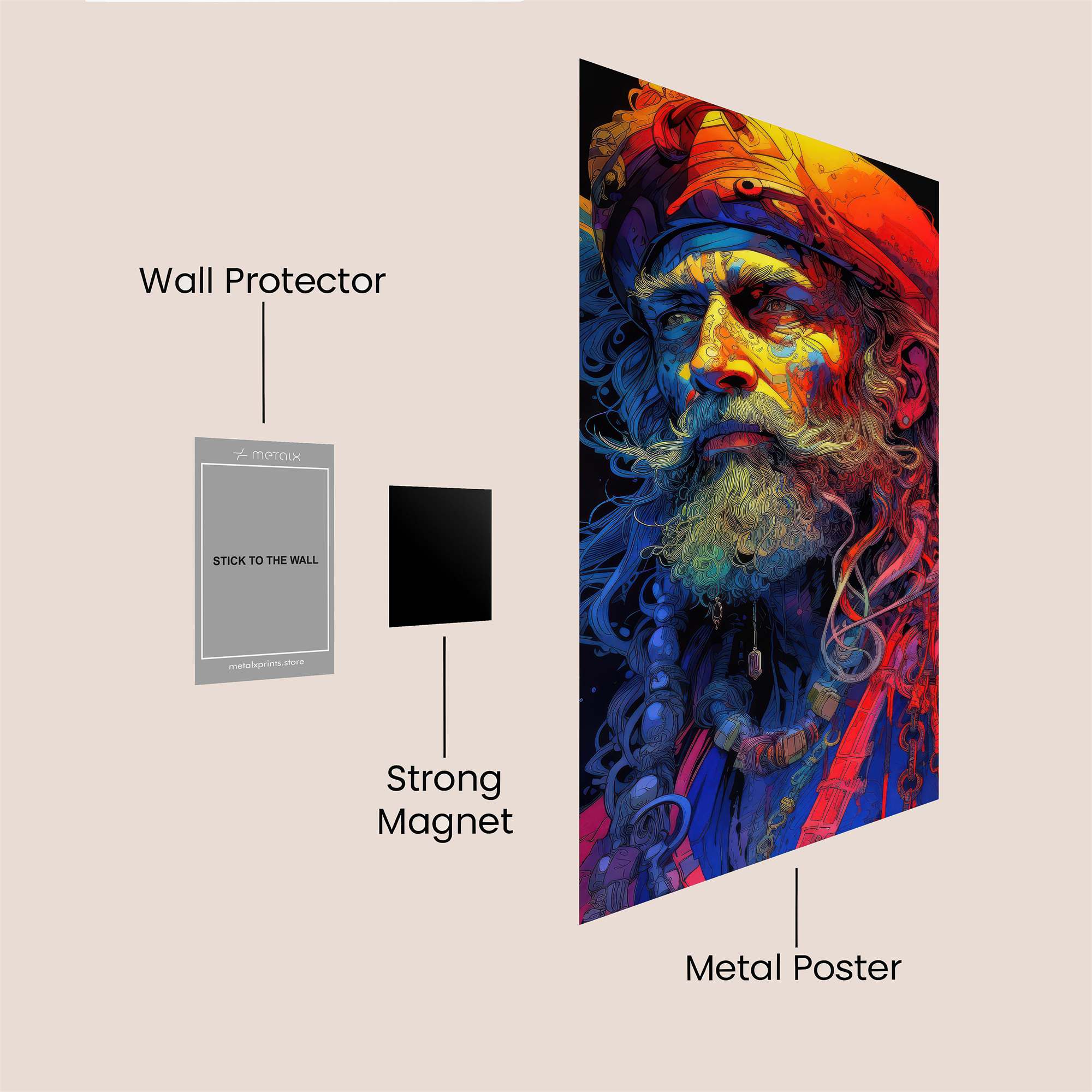 Pirate Enigma Safe Wall Magnetic / M