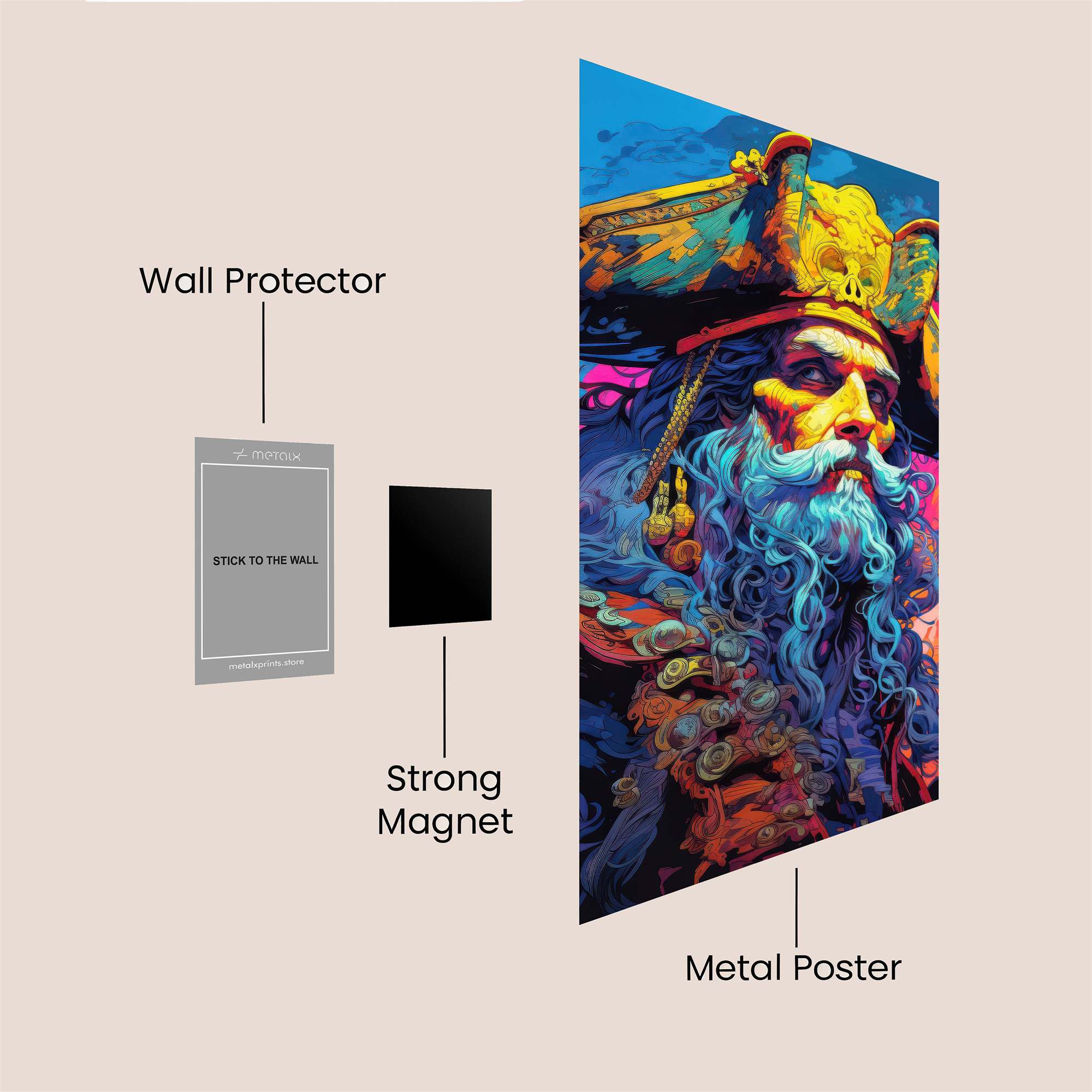 Blackbeard Enigmatic Safe Wall Magnetic / M