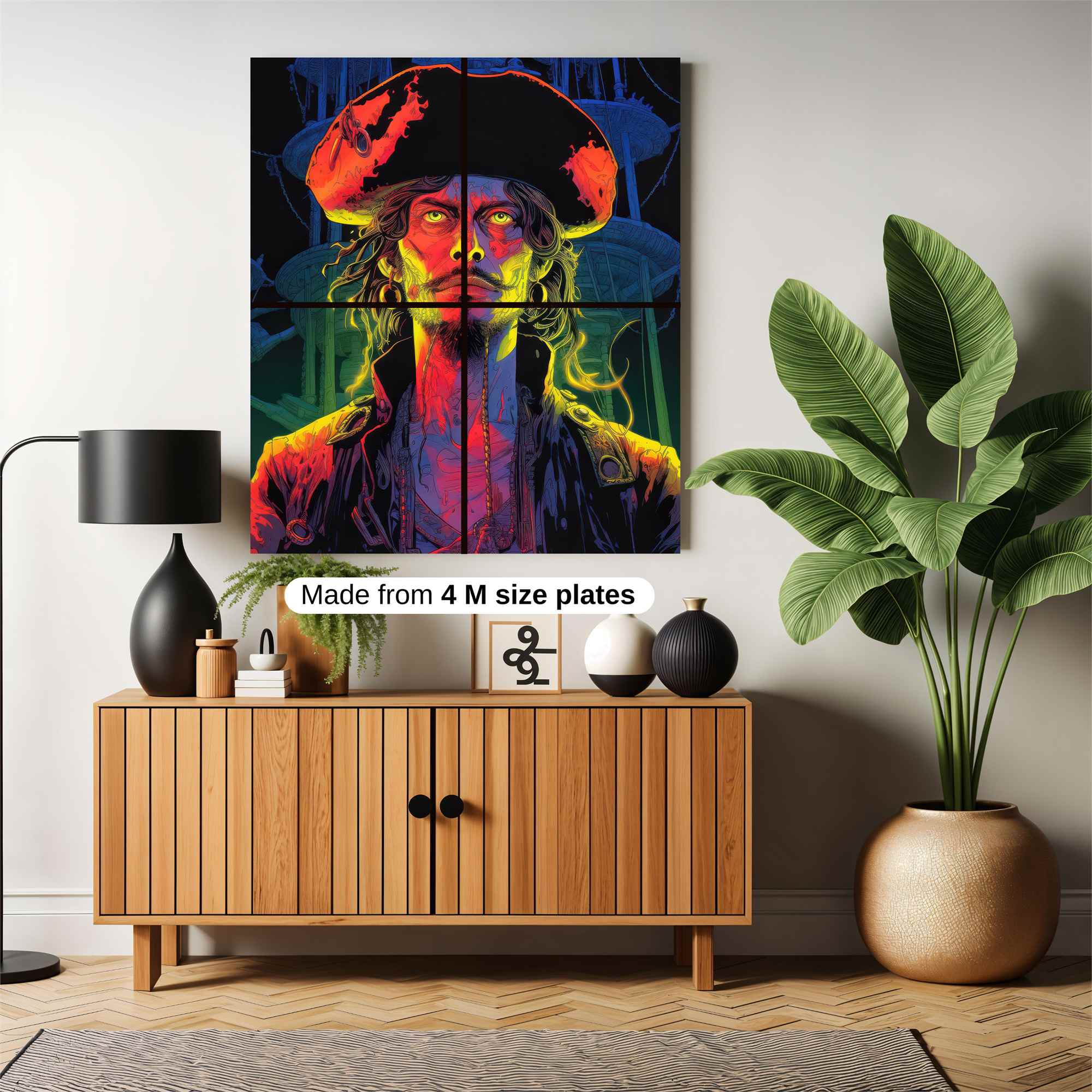Pirate Glow Safe Wall Magnetic / M