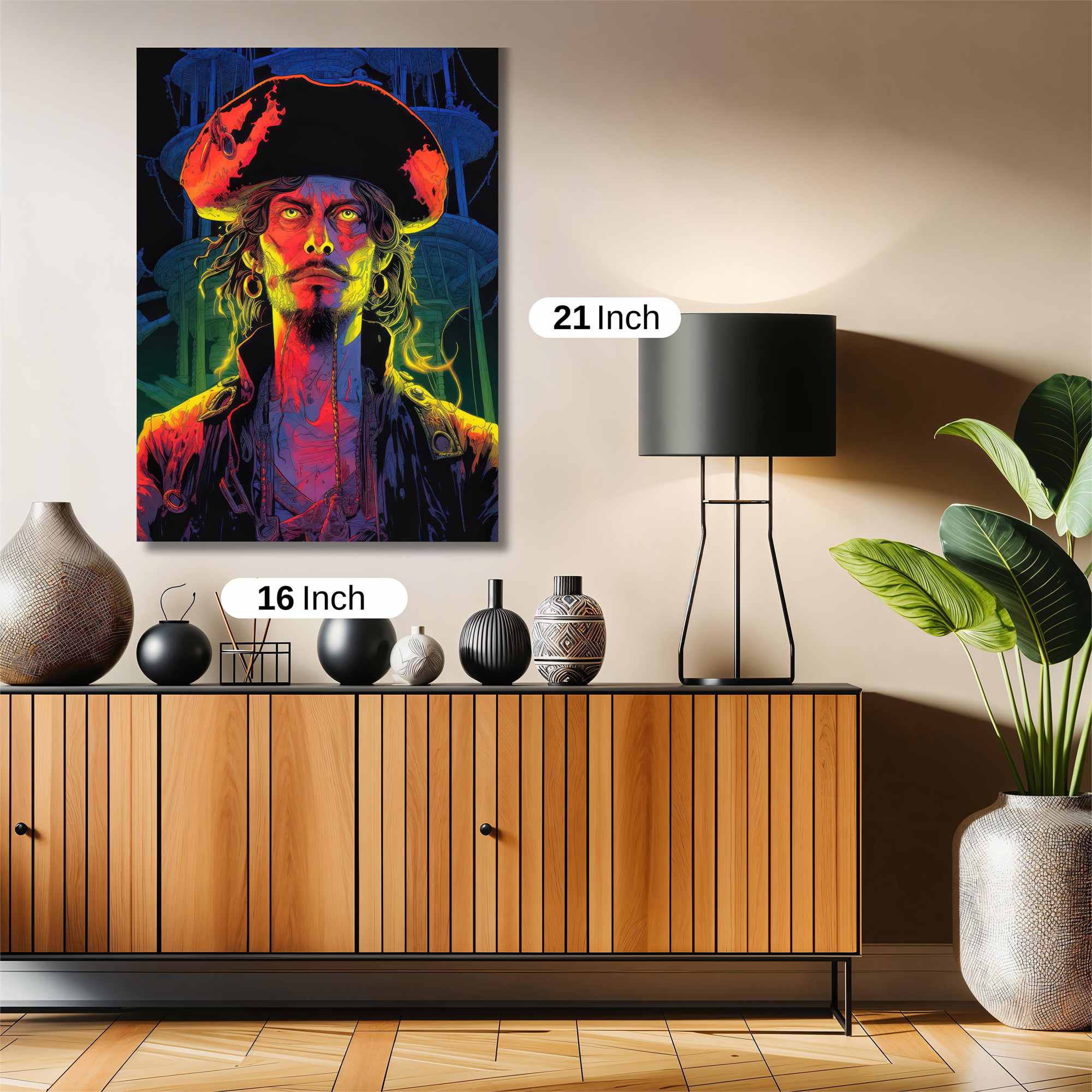 Pirate Glow Safe Wall Magnetic / M
