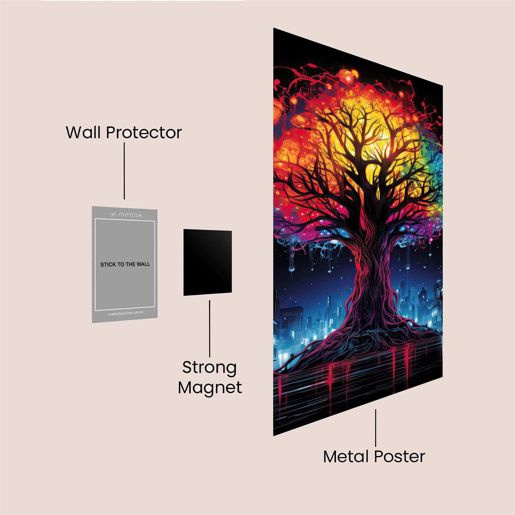 Rainbow Dream Safe Wall Magnetic / M