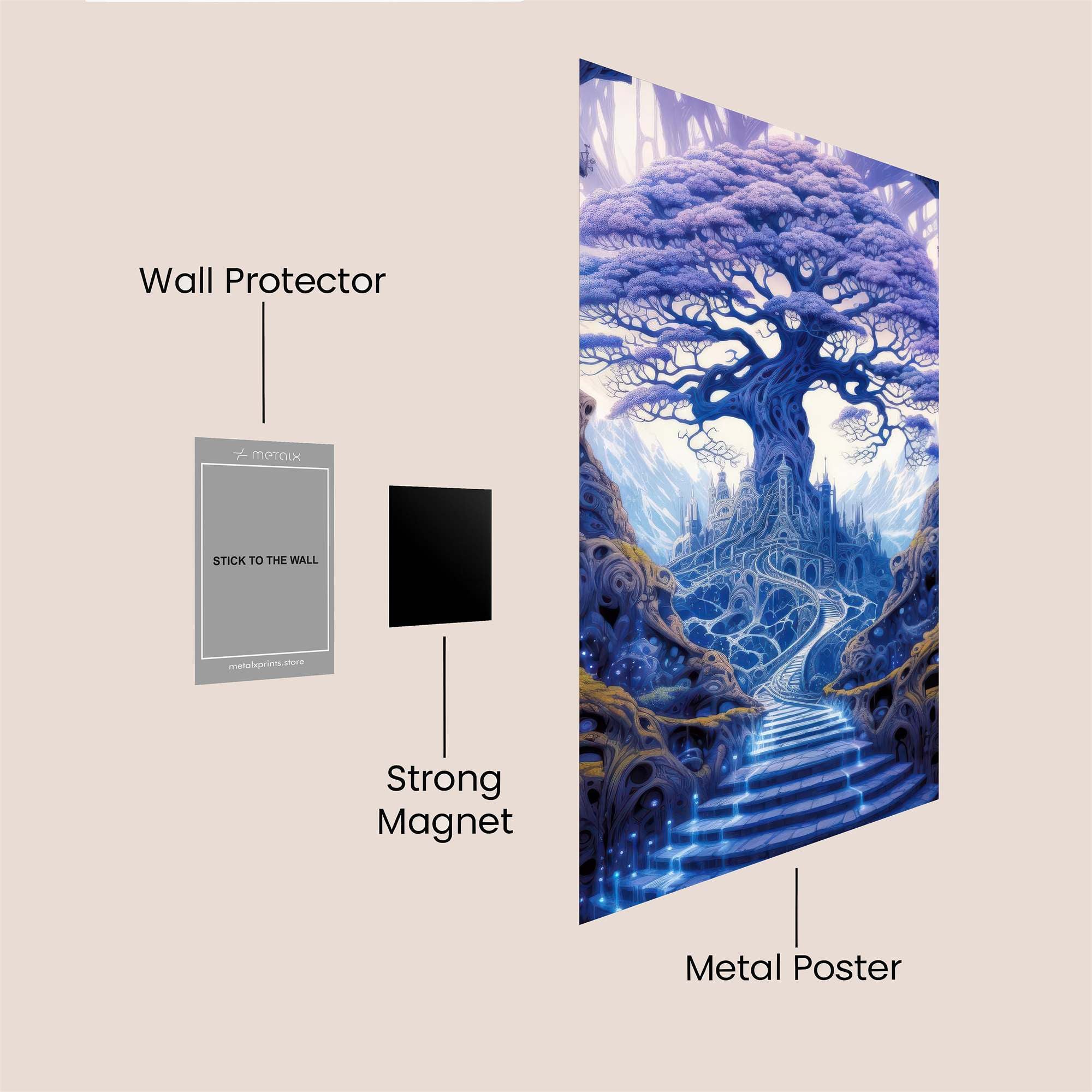 Yggdrasil Enchantment Safe Wall Magnetic / M