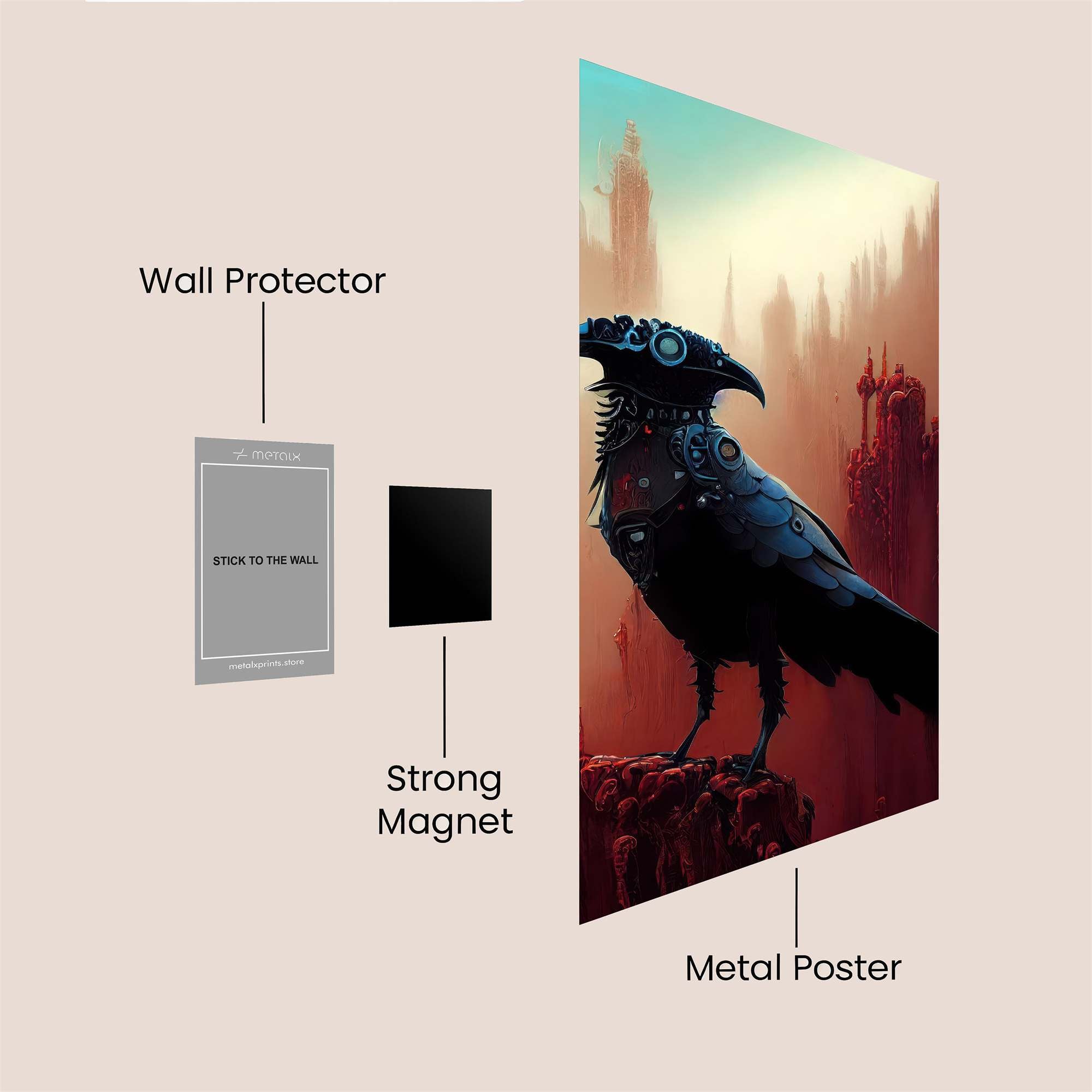 Raven Enigma Safe Wall Magnetic / M