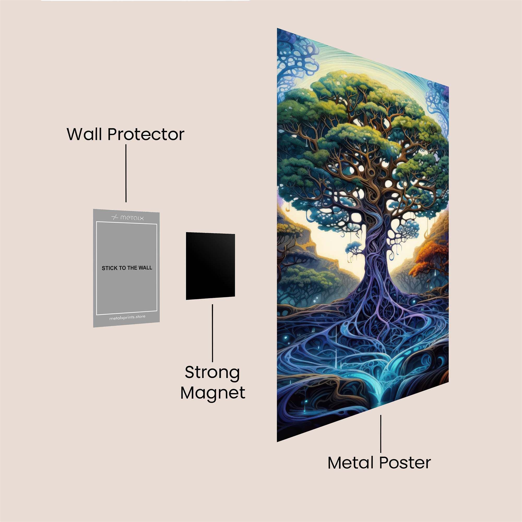 Tree Harmony Safe Wall Magnetic / M