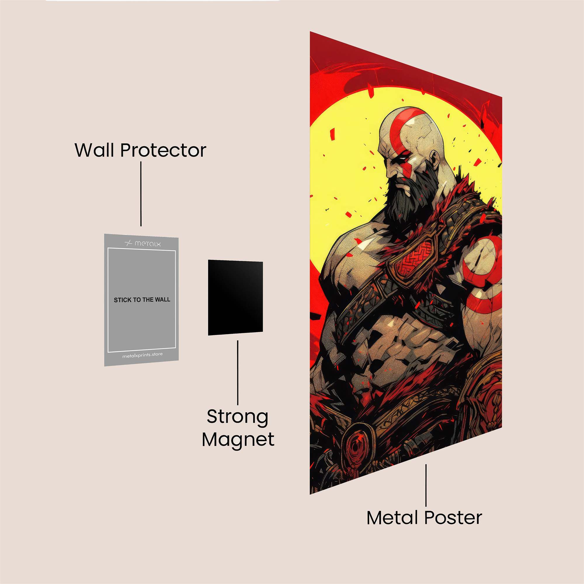 Kratos Ferocious Safe Wall Magnetic / M