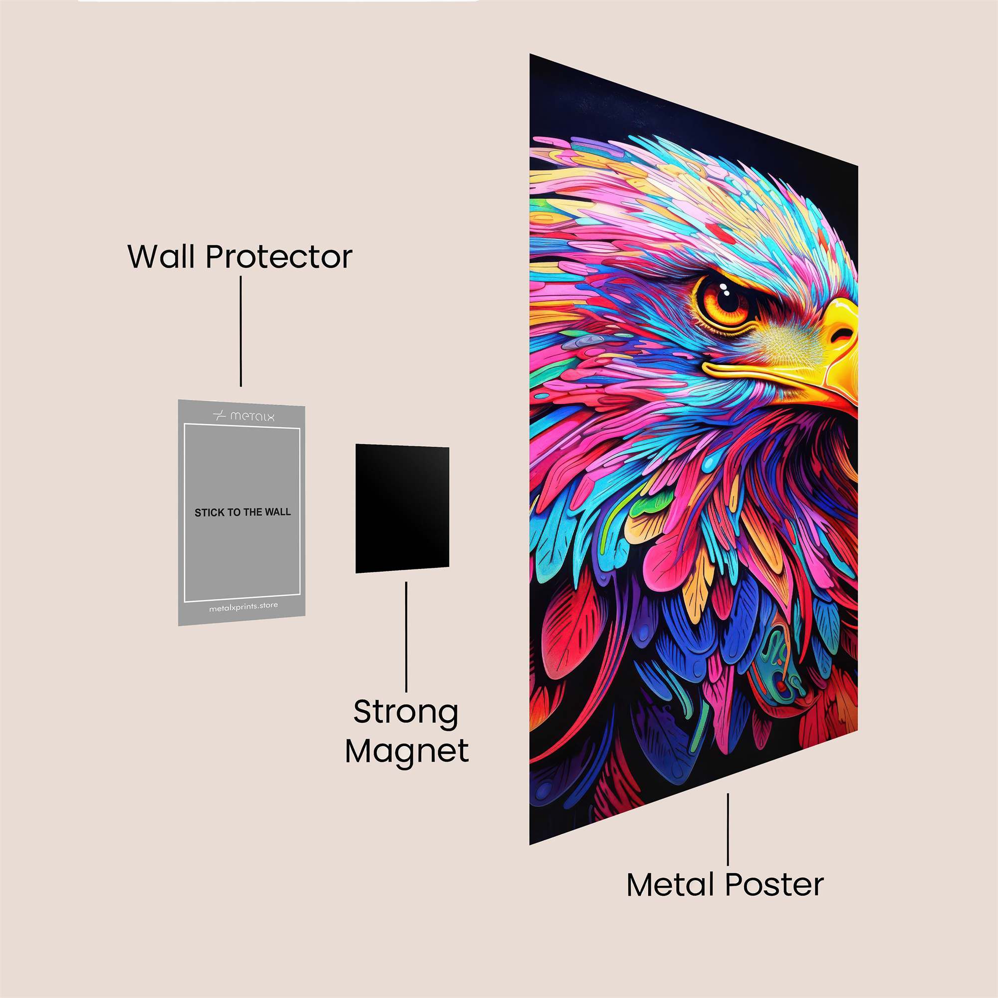 Eagle Vibrance Safe Wall Magnetic / M