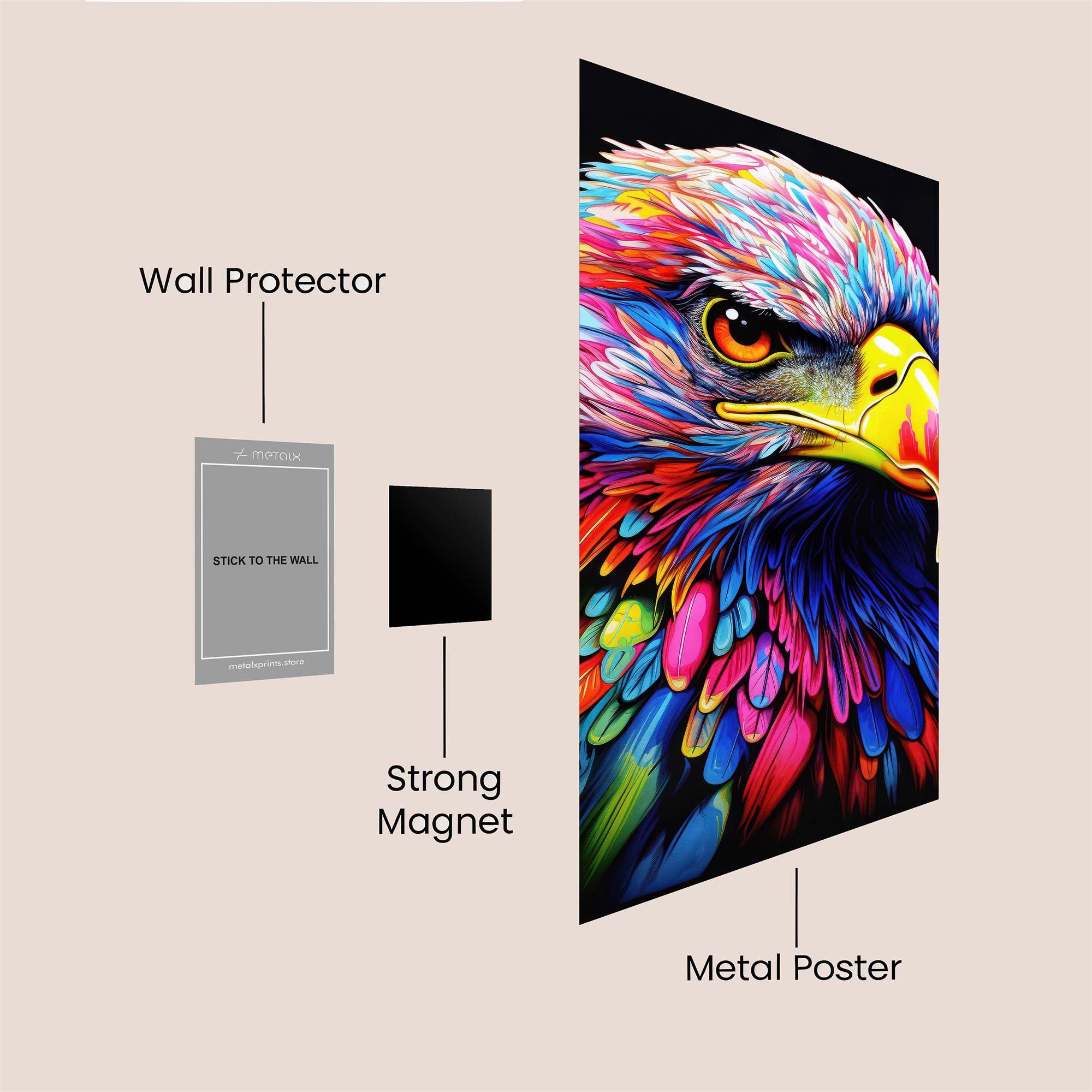 Eagle Vibrance Safe Wall Magnetic / M