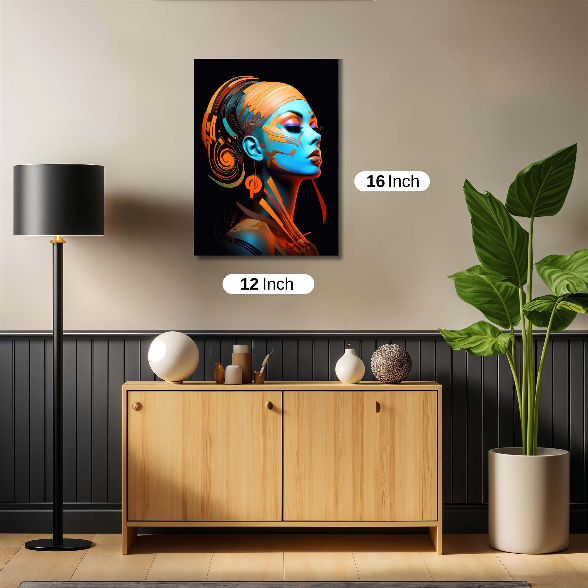 Neon Queen Safe Wall Magnetic / M