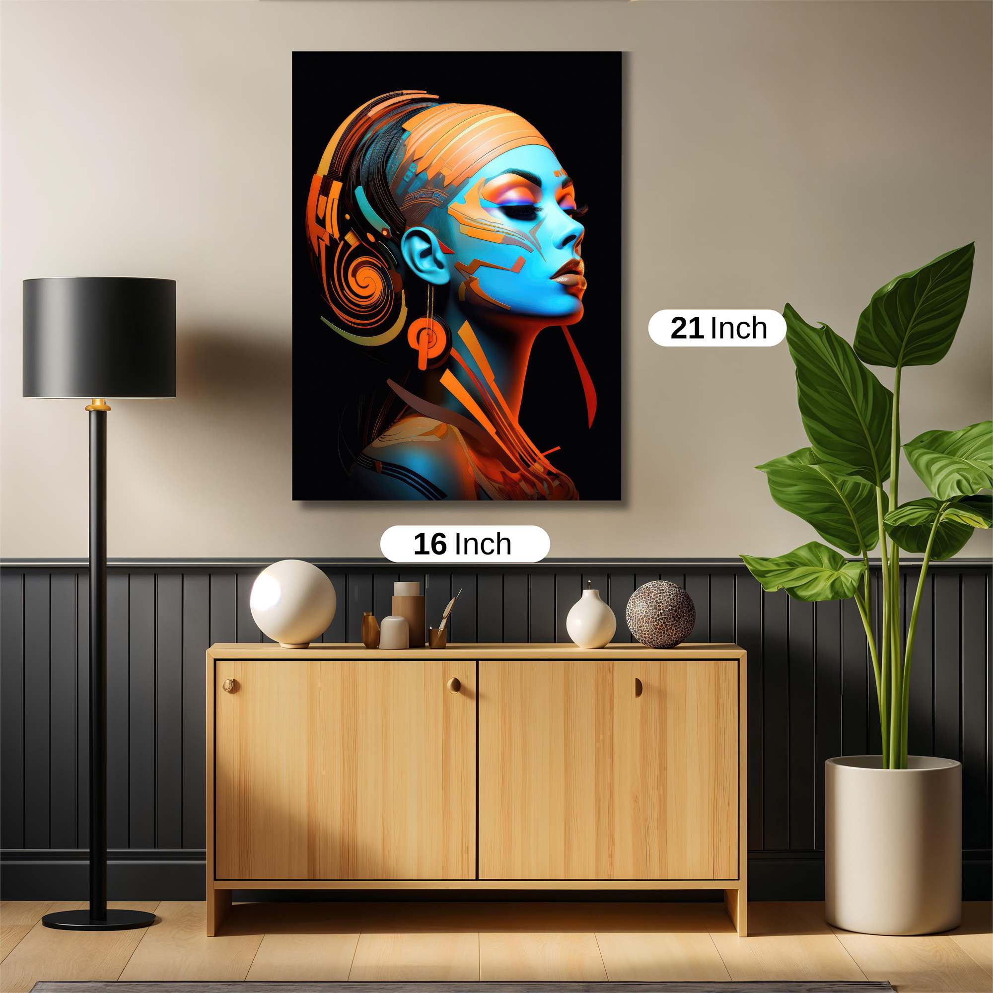 Neon Queen Safe Wall Magnetic / M
