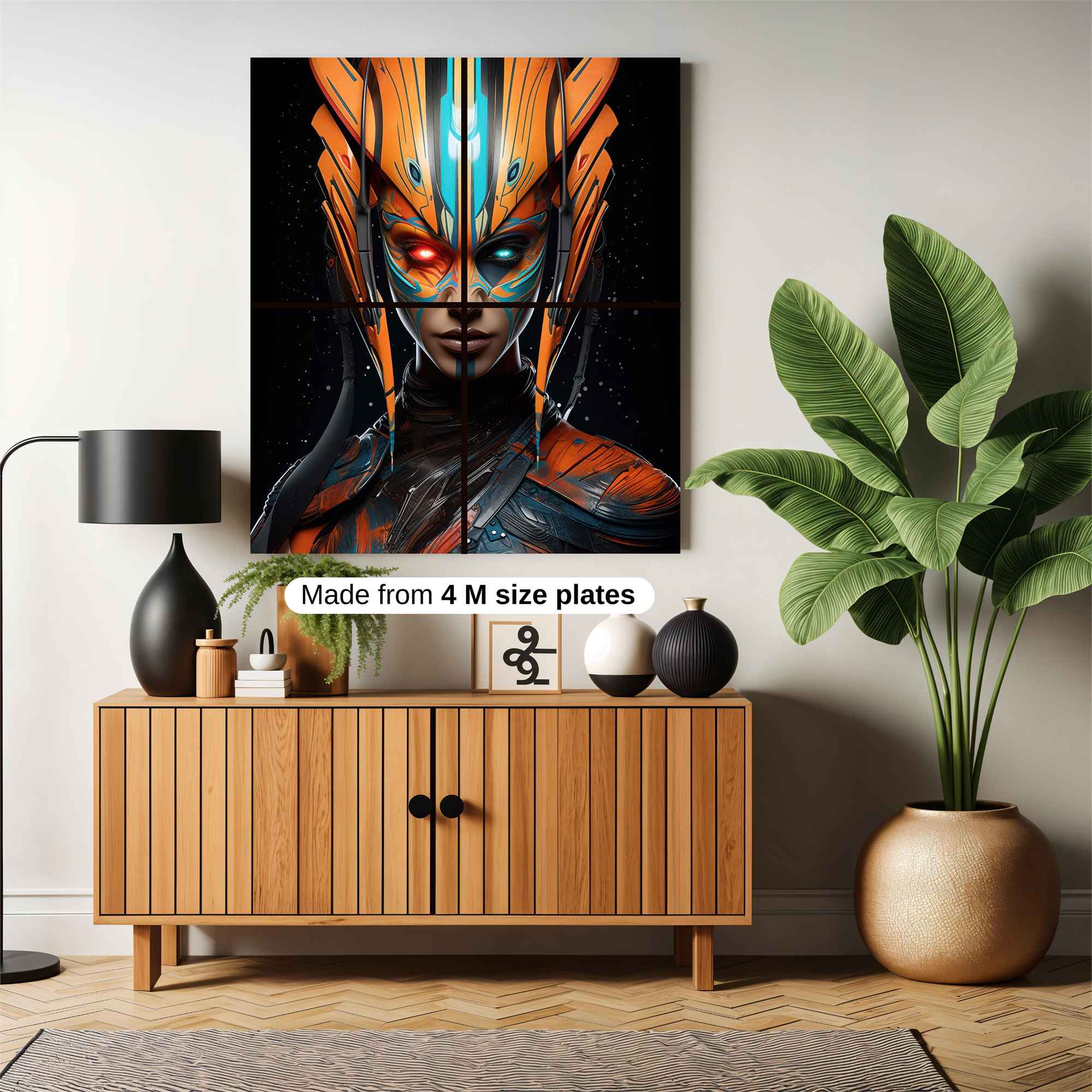 Neon Warrior Safe Wall Magnetic / M