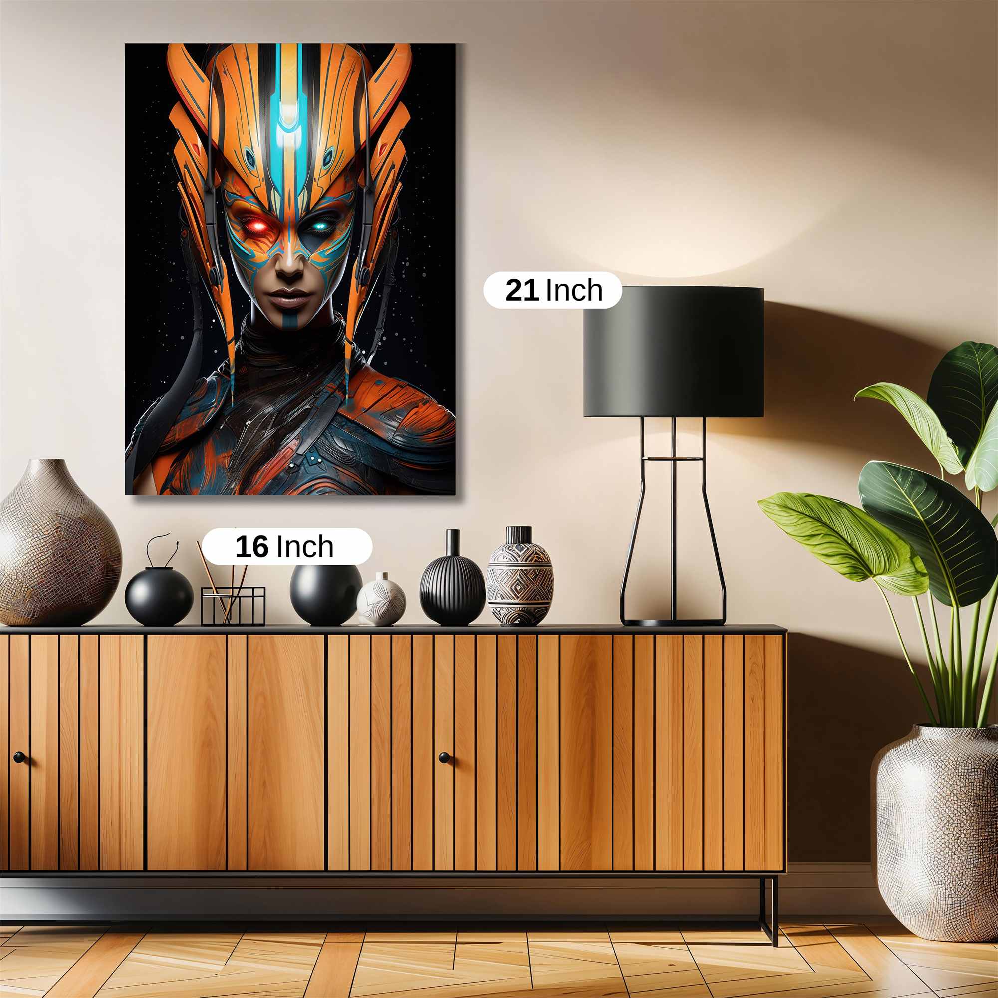 Neon Warrior Safe Wall Magnetic / M