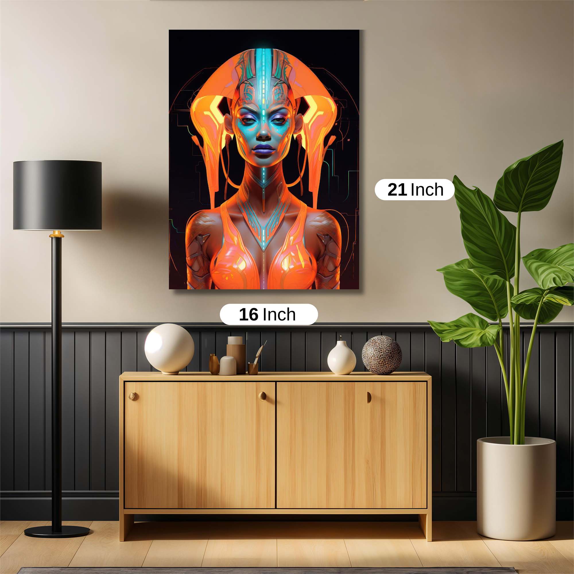 Neon Goddess Safe Wall Magnetic / M