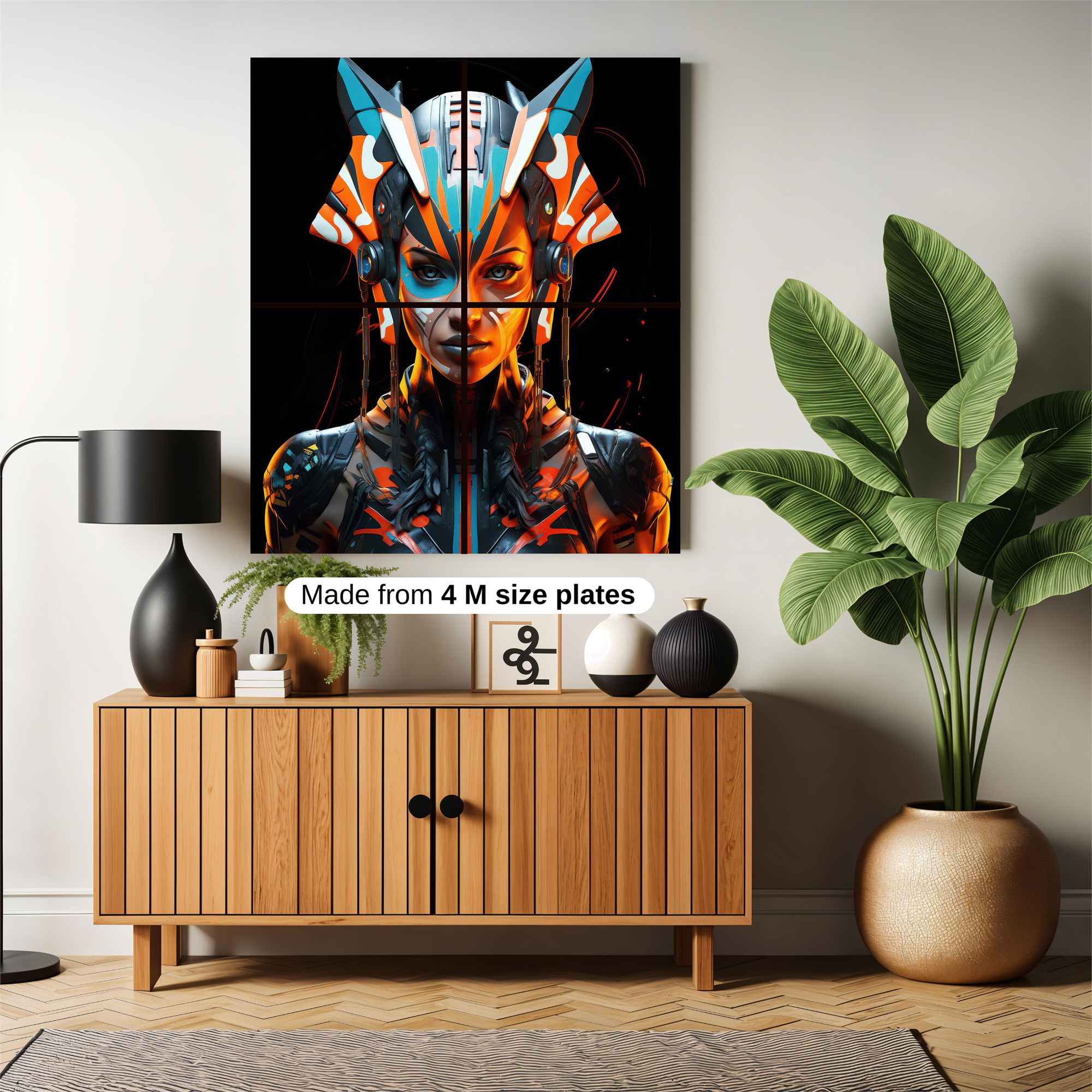 Neon Warrior Safe Wall Magnetic / M