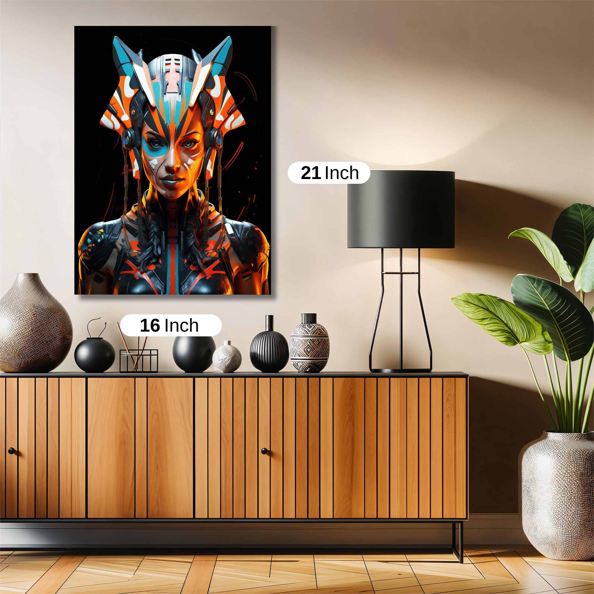 Neon Warrior Safe Wall Magnetic / M