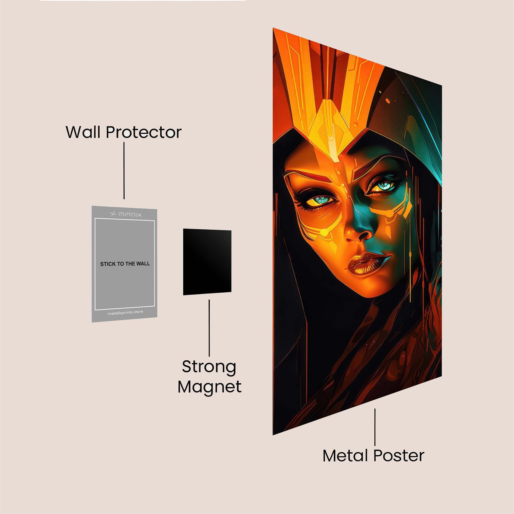 Mystique Enigma Safe Wall Magnetic / M