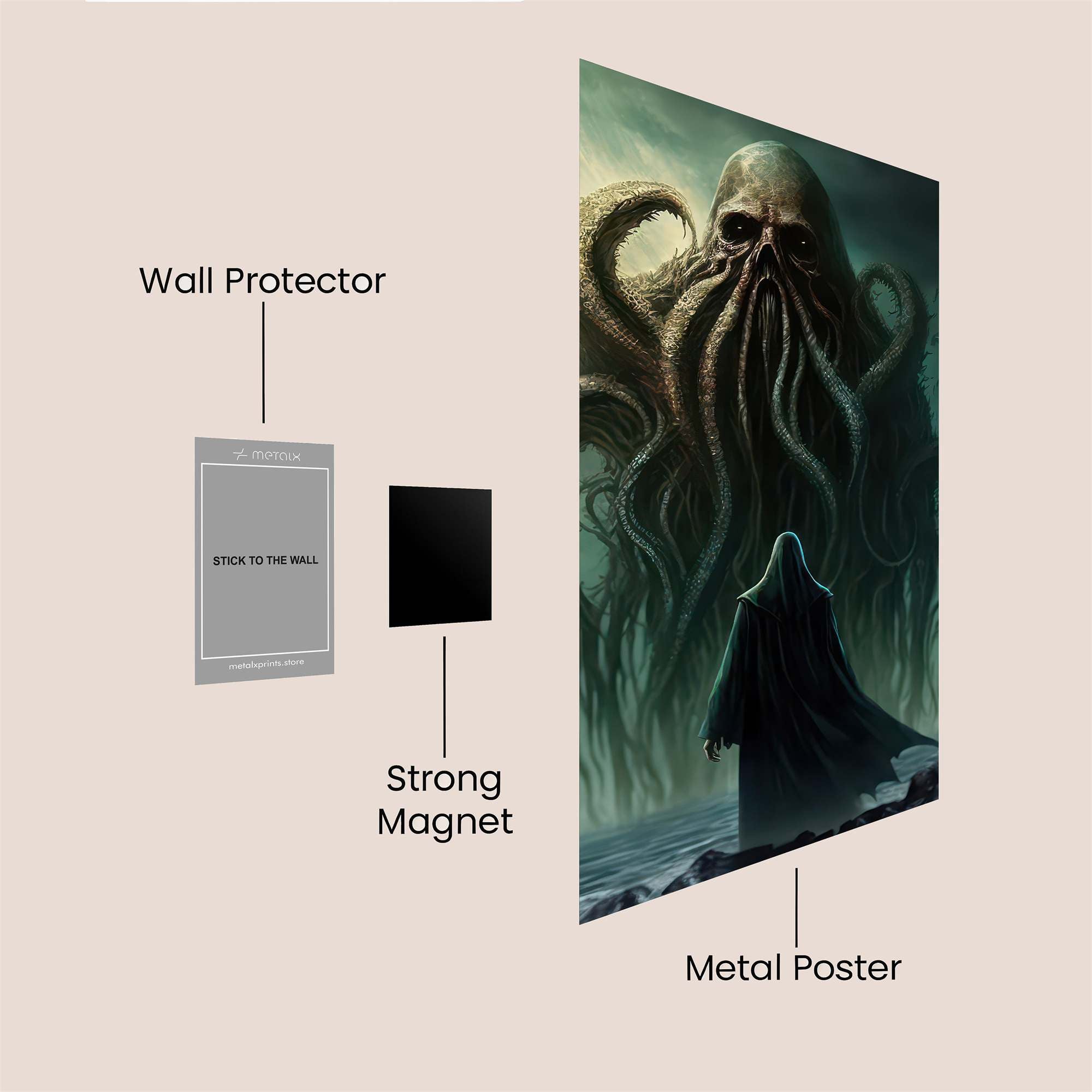 Cthulhu Dreadful Safe Wall Magnetic / M