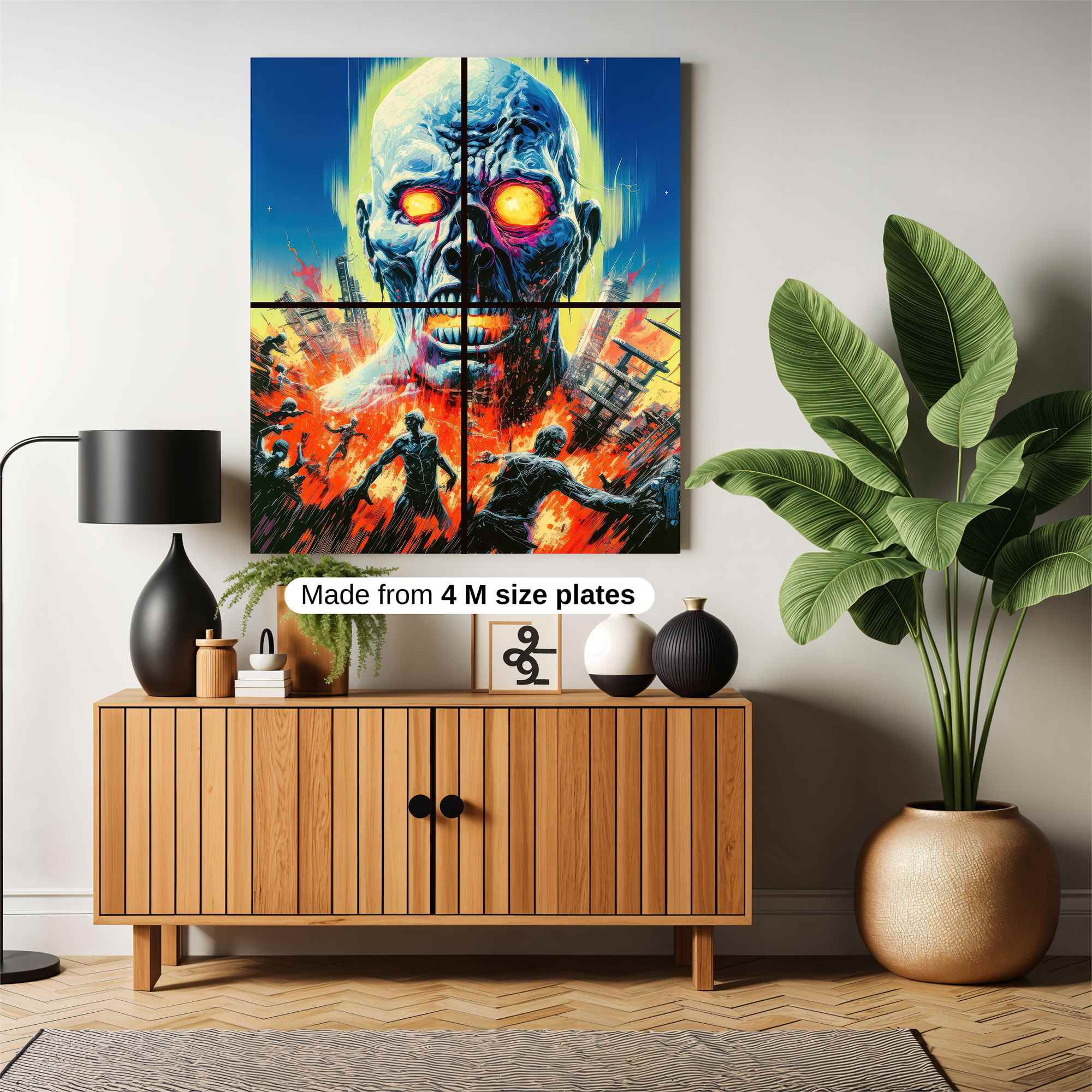 Zombie Apocalypse Safe Wall Magnetic / M