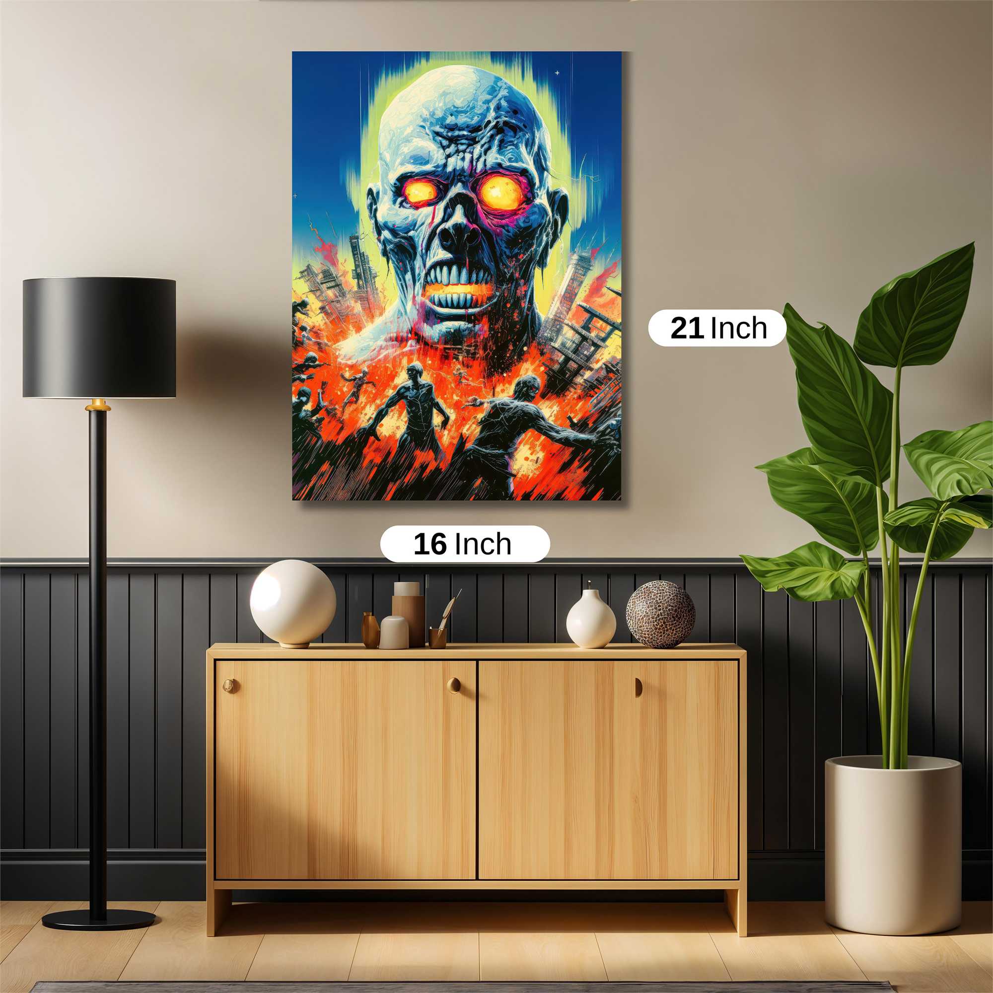 Zombie Apocalypse Safe Wall Magnetic / M
