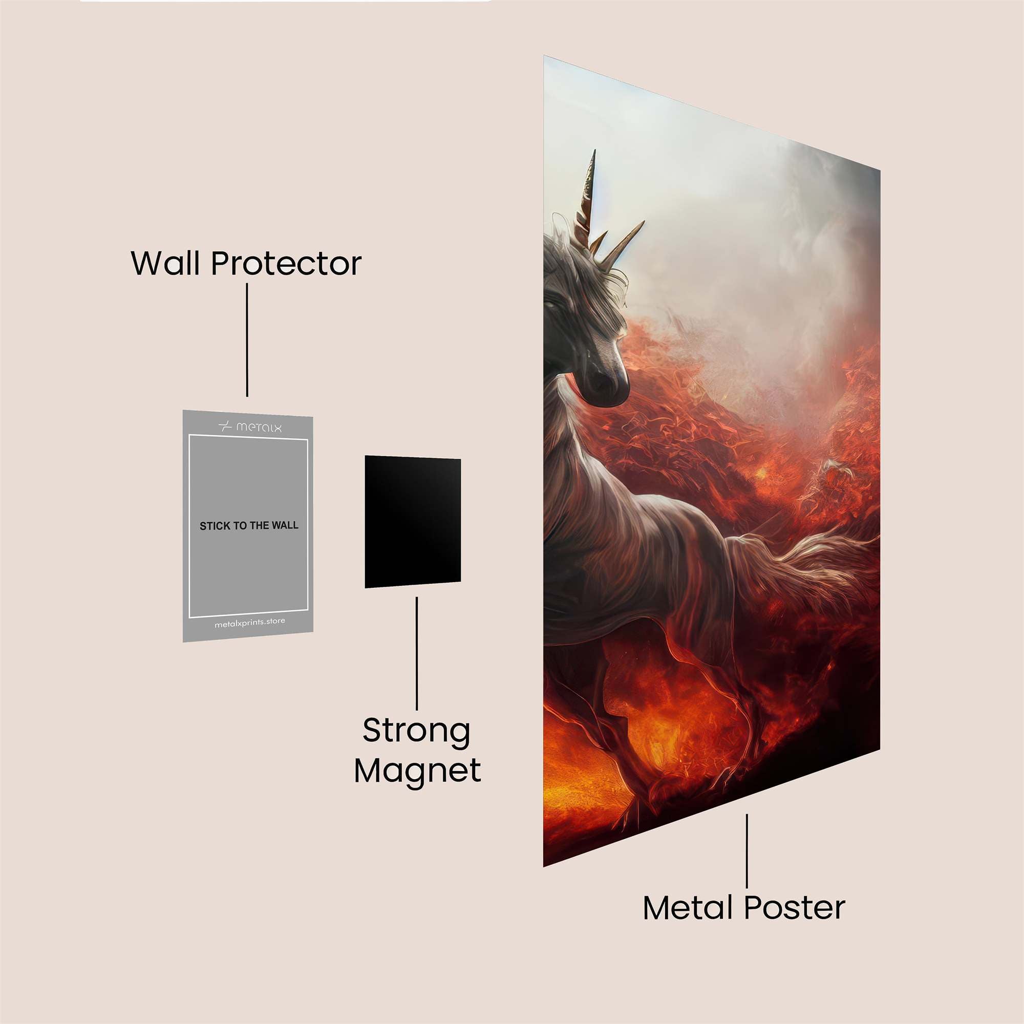 Sunset Serenity Safe Wall Magnetic / M