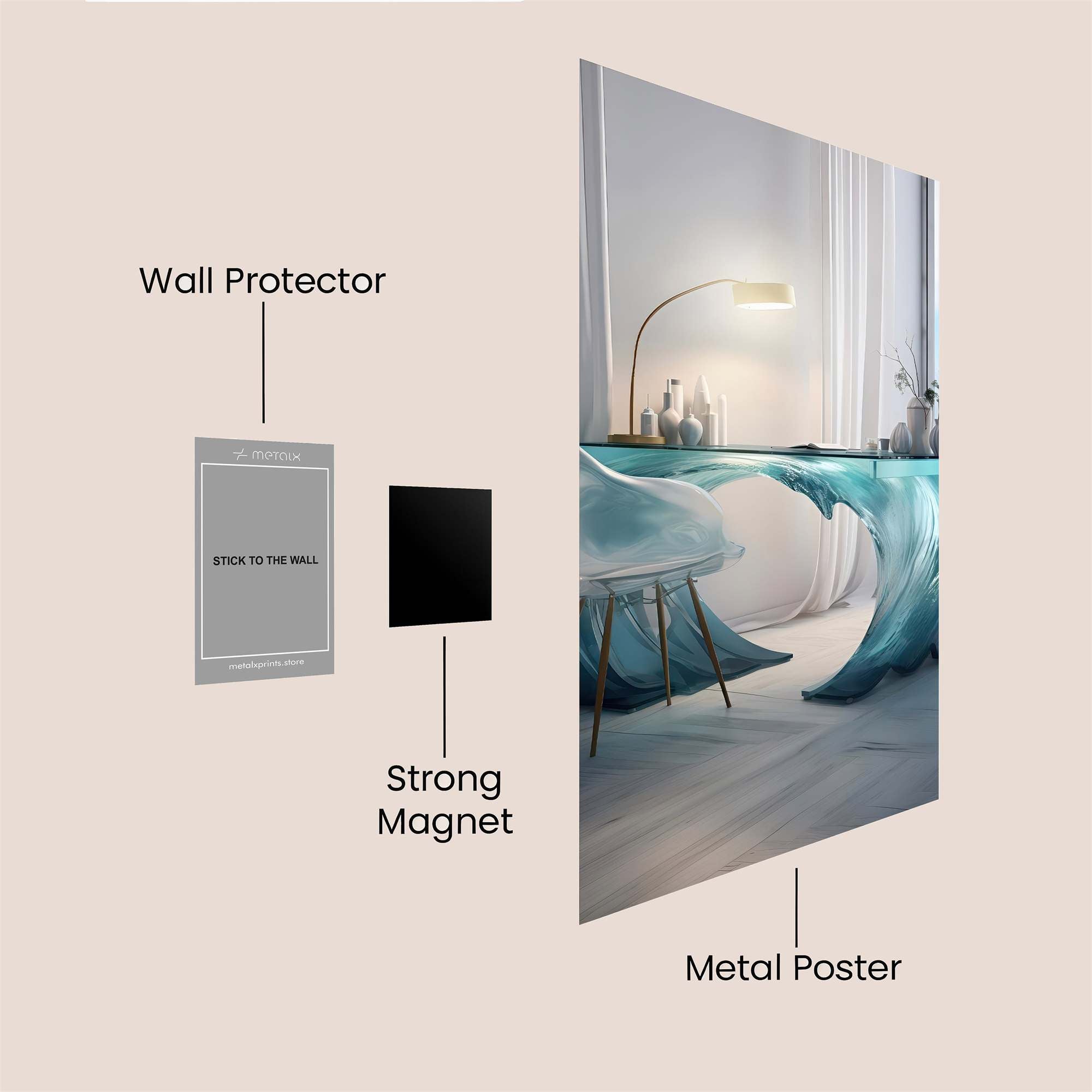 Wave Serenity Safe Wall Magnetic / M