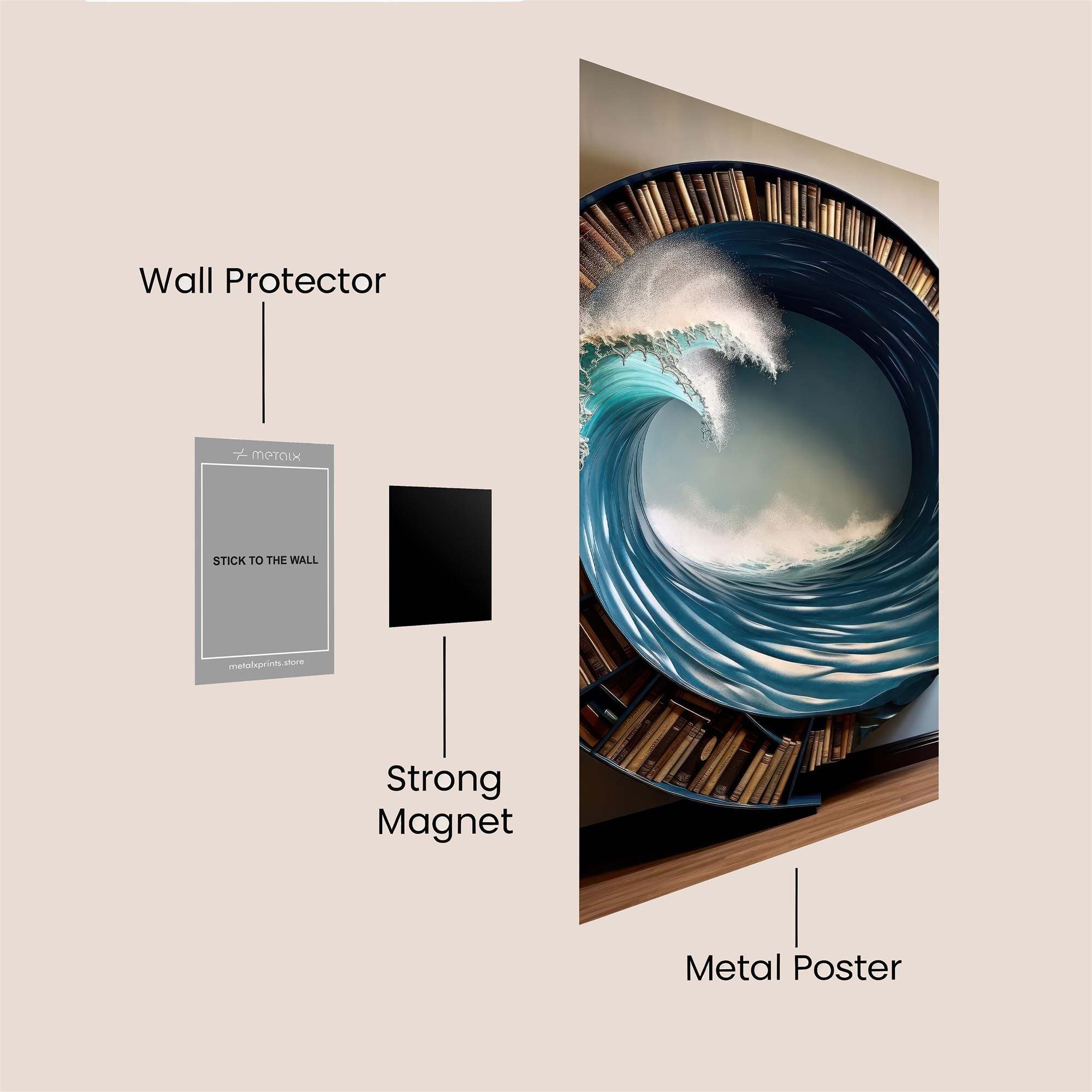 Bookwave Whimsy Safe Wall Magnetic / M