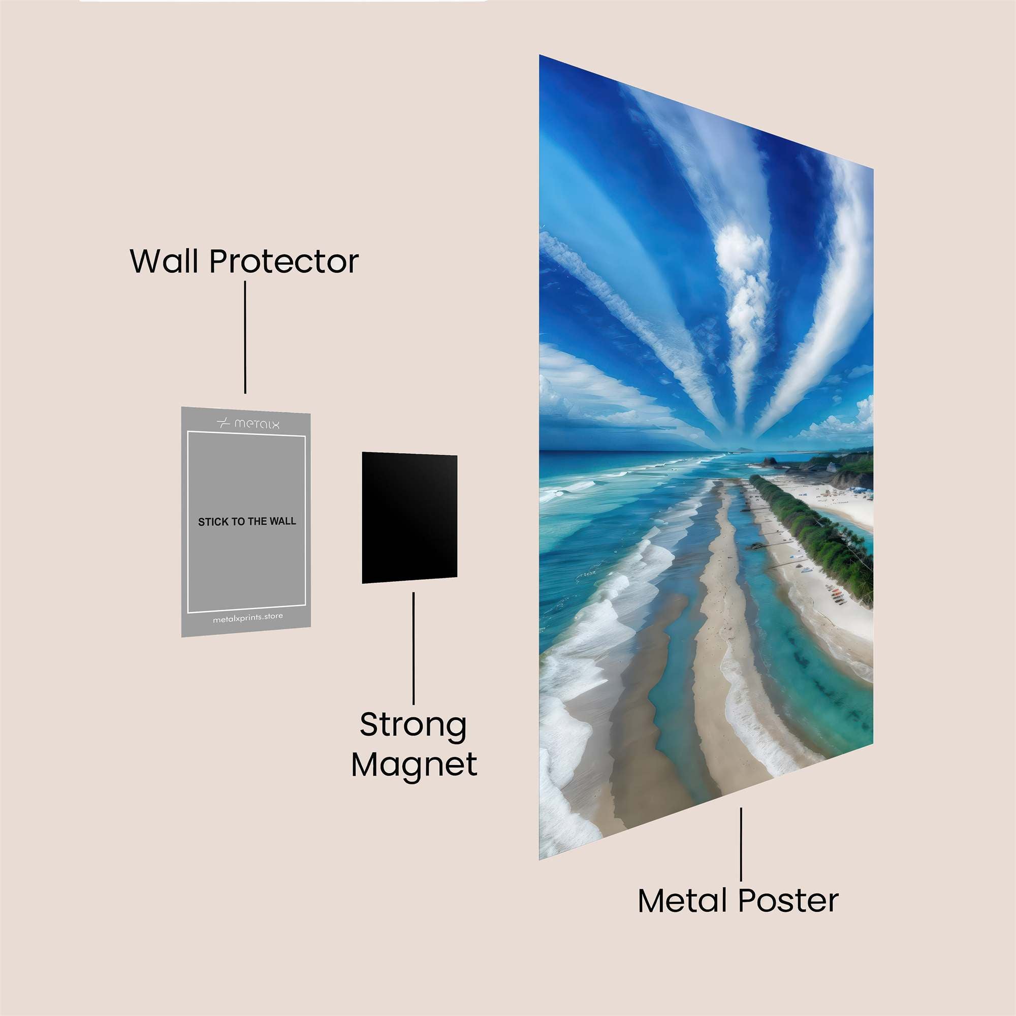 Skyward Serenity Safe Wall Magnetic / M