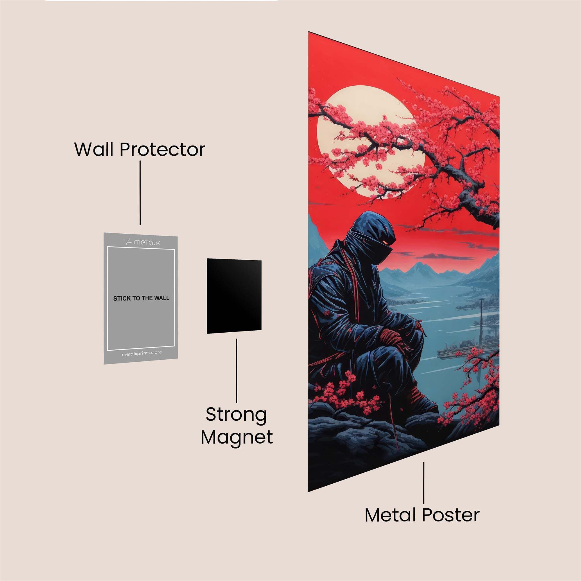 Ninja Serenity Safe Wall Magnetic / M
