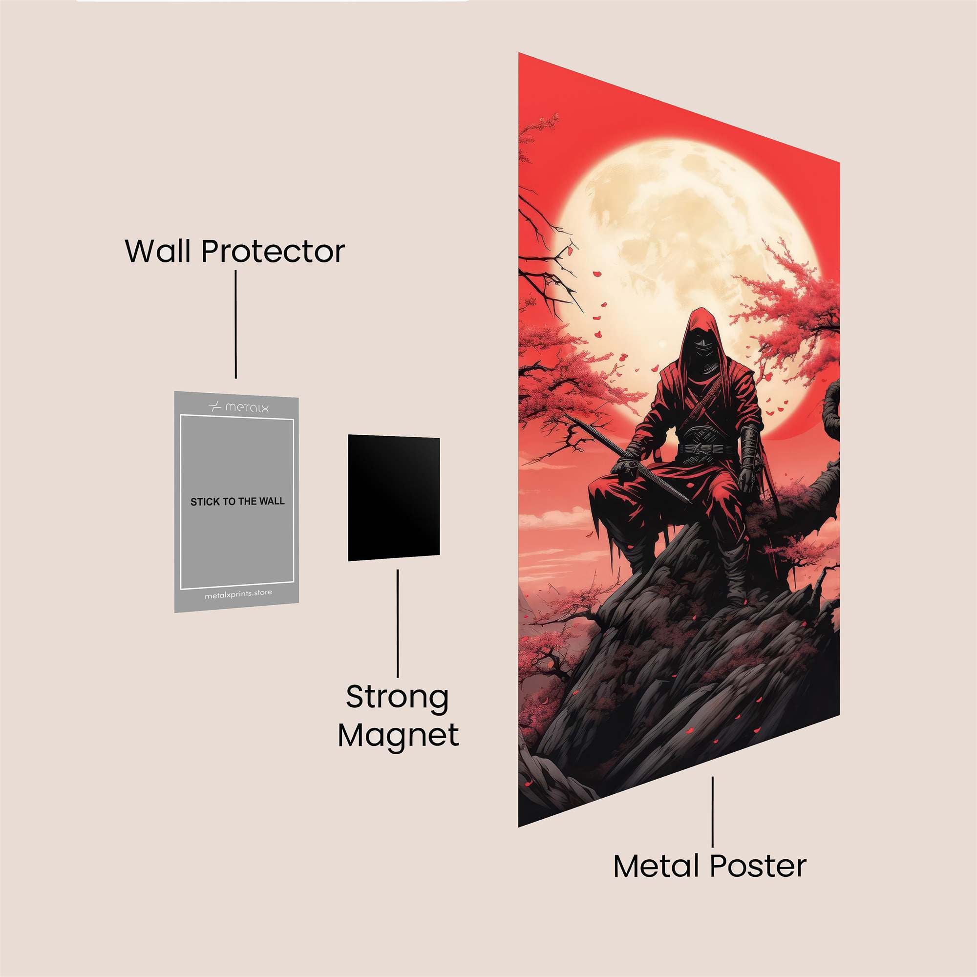 Ninja Serenity Safe Wall Magnetic / M