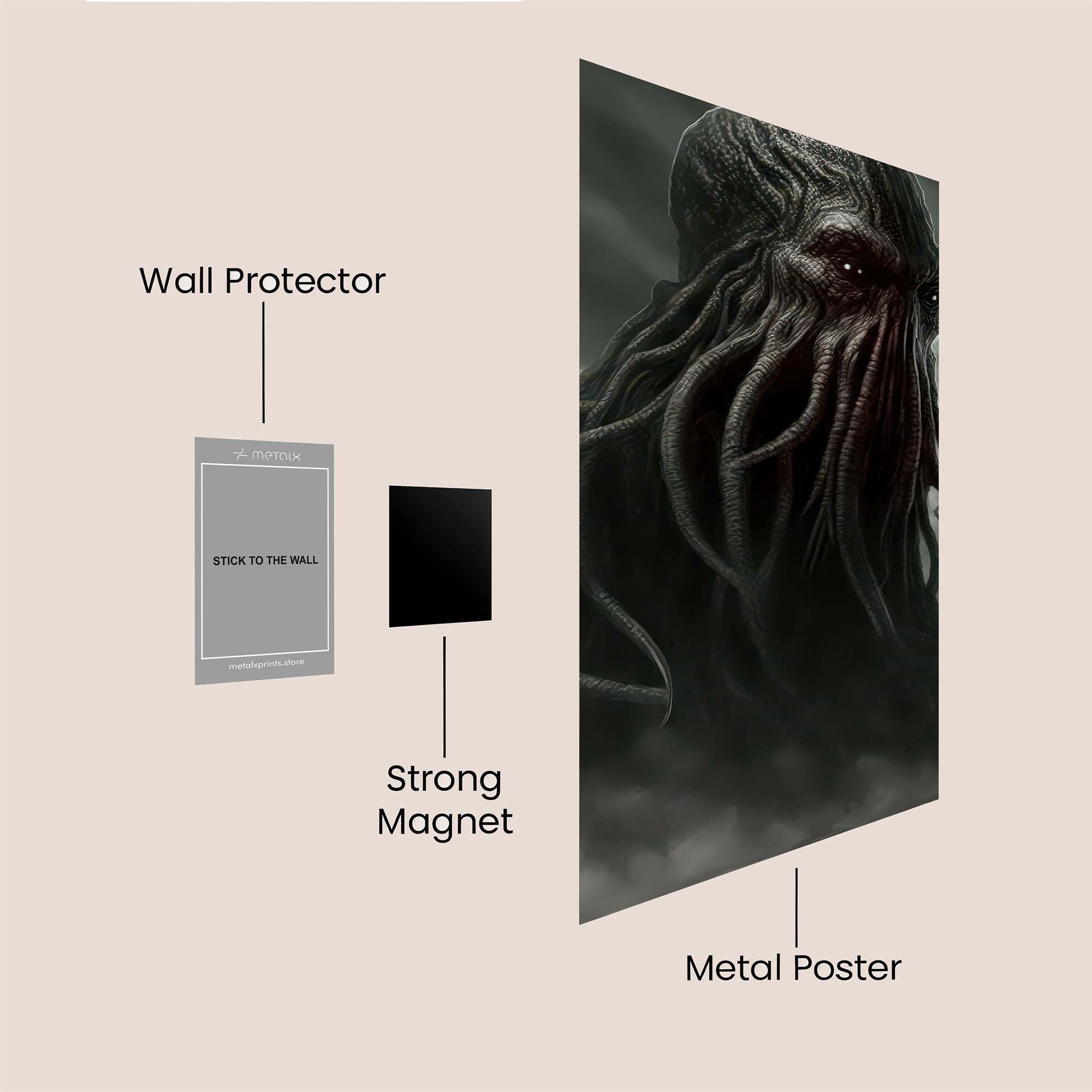 Cthulhu Dread Safe Wall Magnetic / M