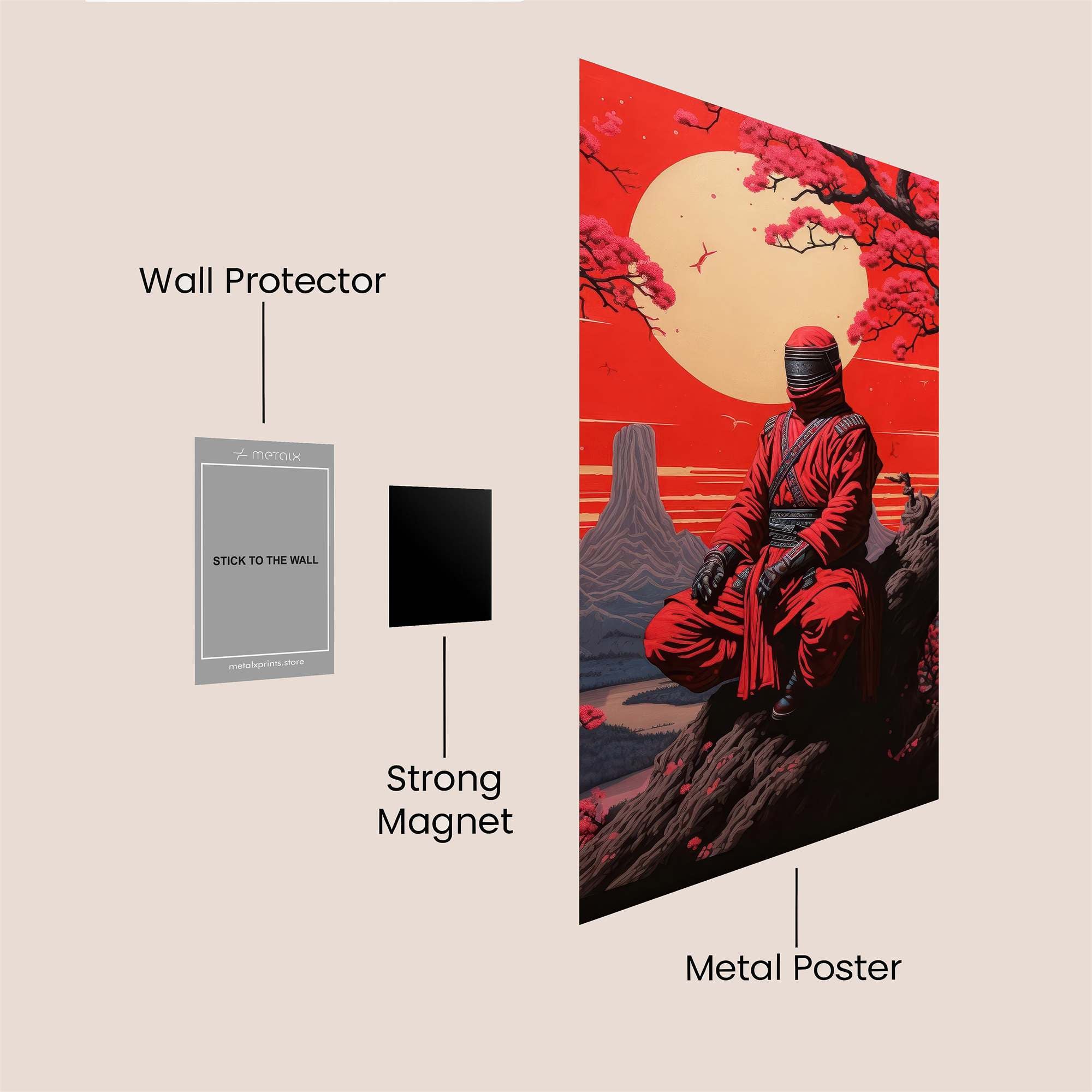 Ninja Serenity Safe Wall Magnetic / M