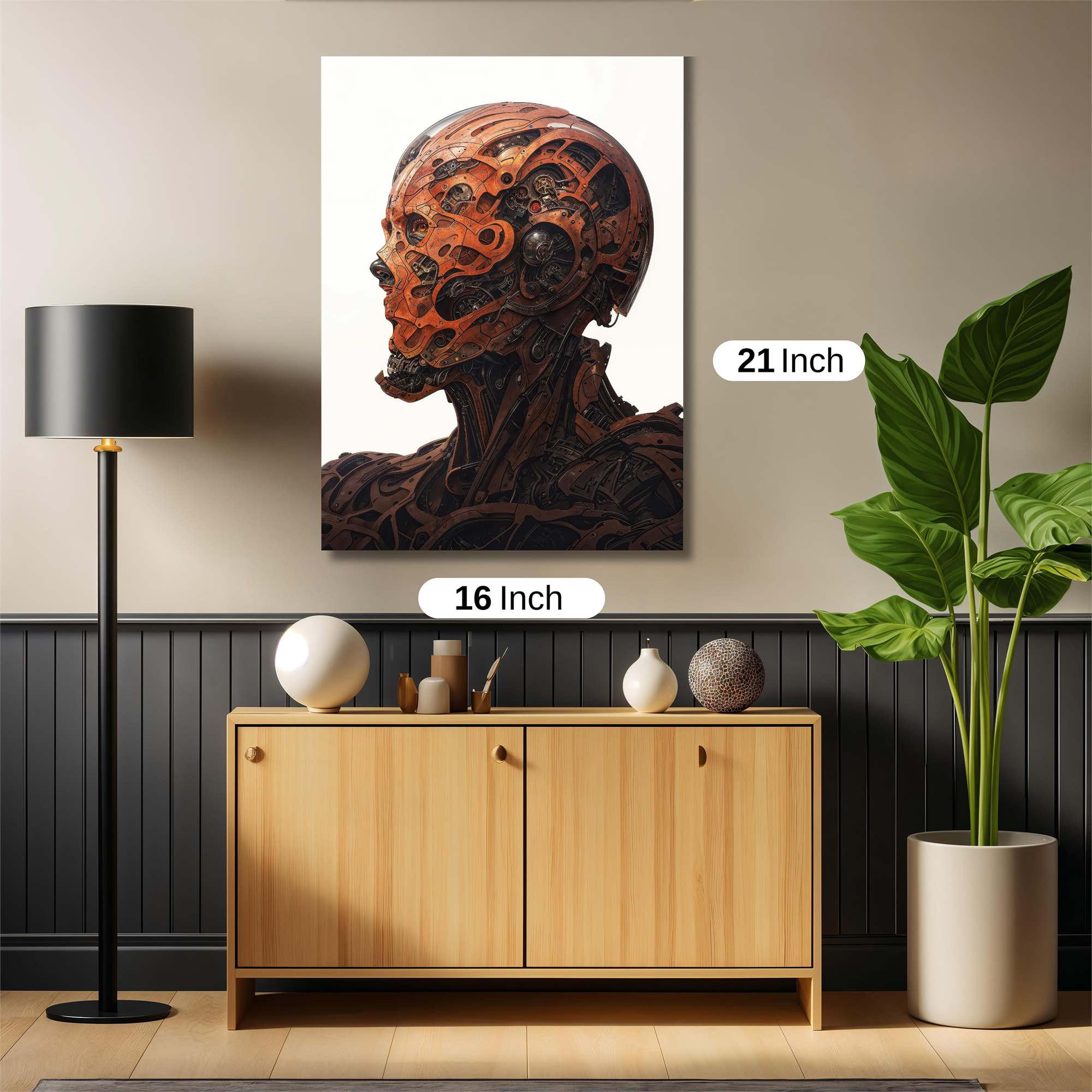 Rust Elegance Safe Wall Magnetic / M