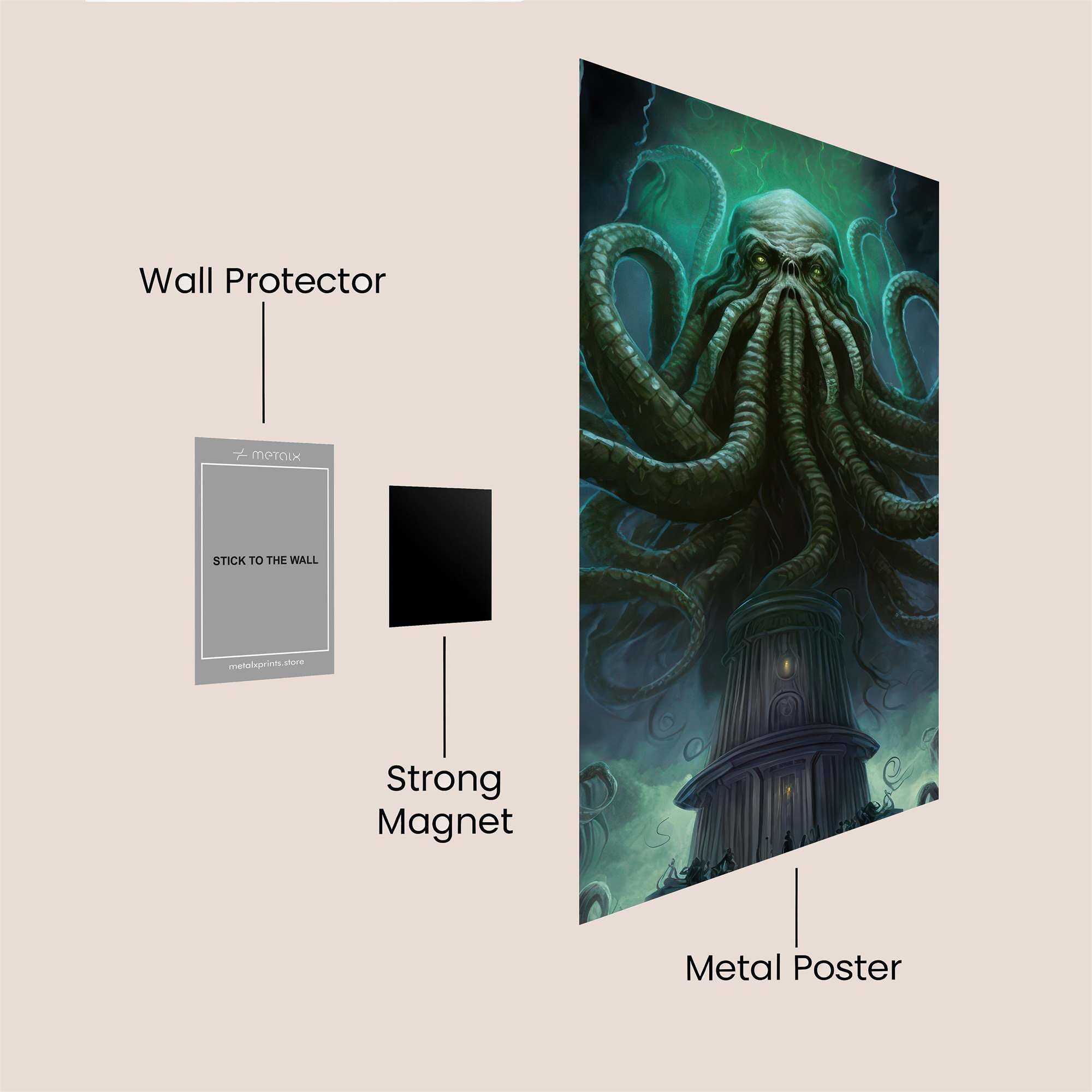 Cthulhu Dread Safe Wall Magnetic / M