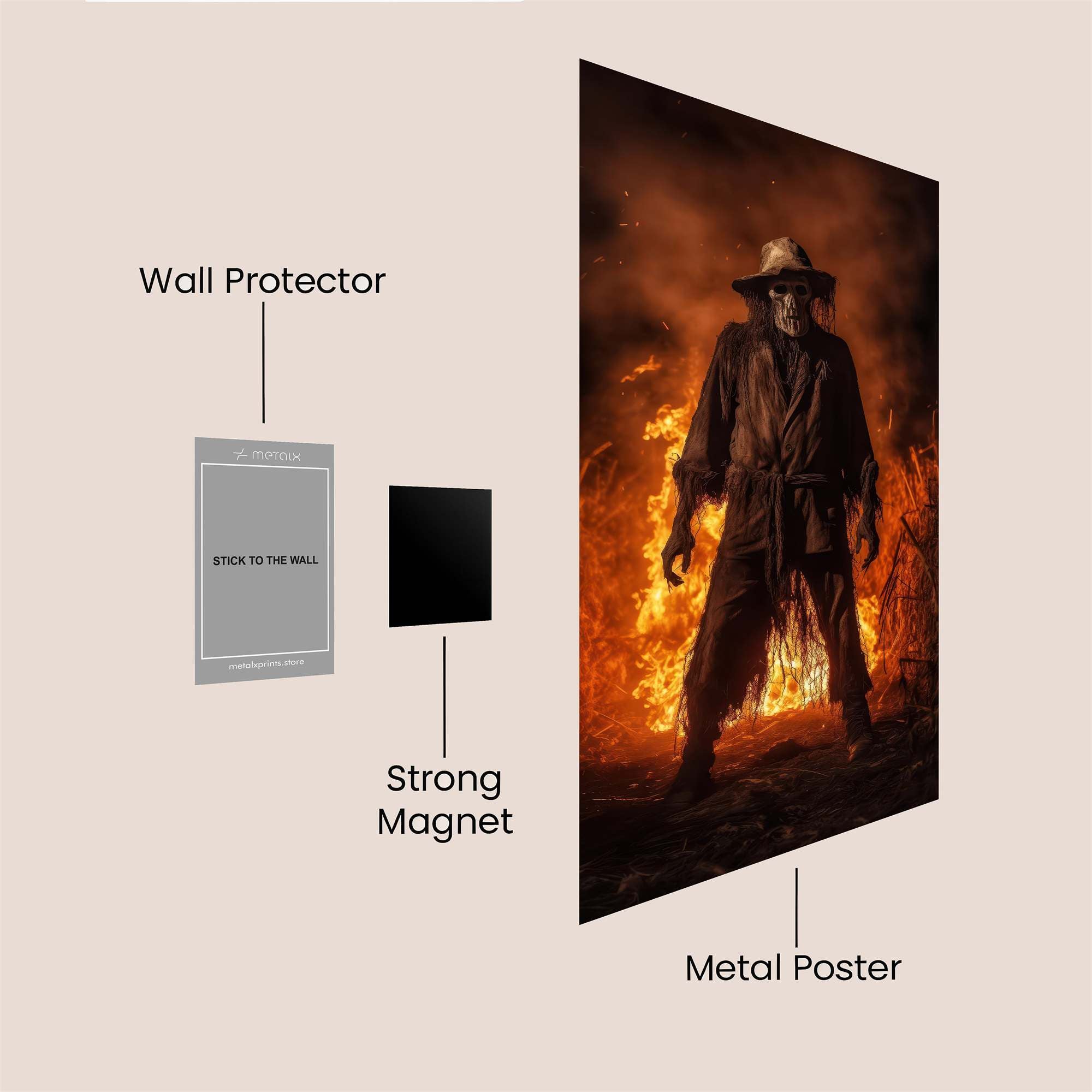 Scarecrow Inferno Safe Wall Magnetic / M
